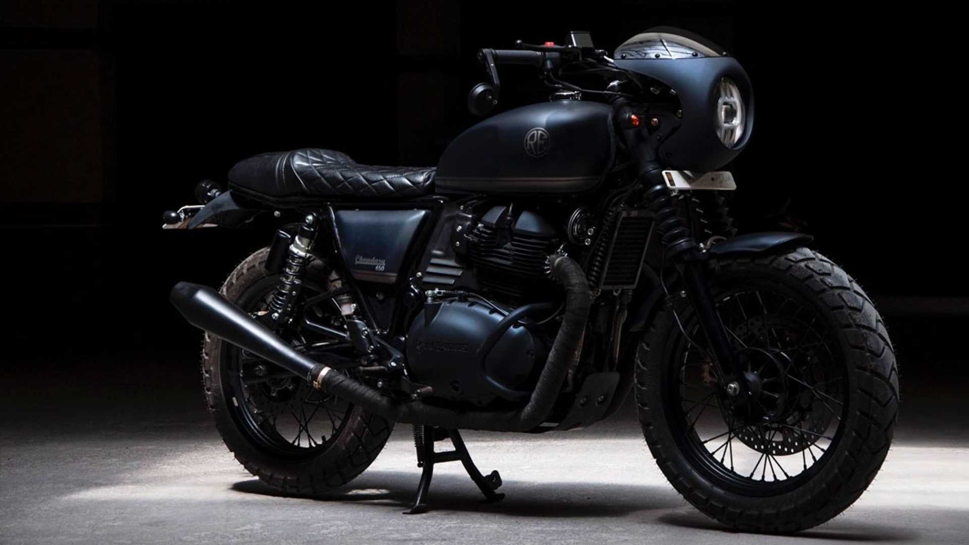 1920x1080 This Custom Royal Enfield Interceptor Is A Stealth Bomber