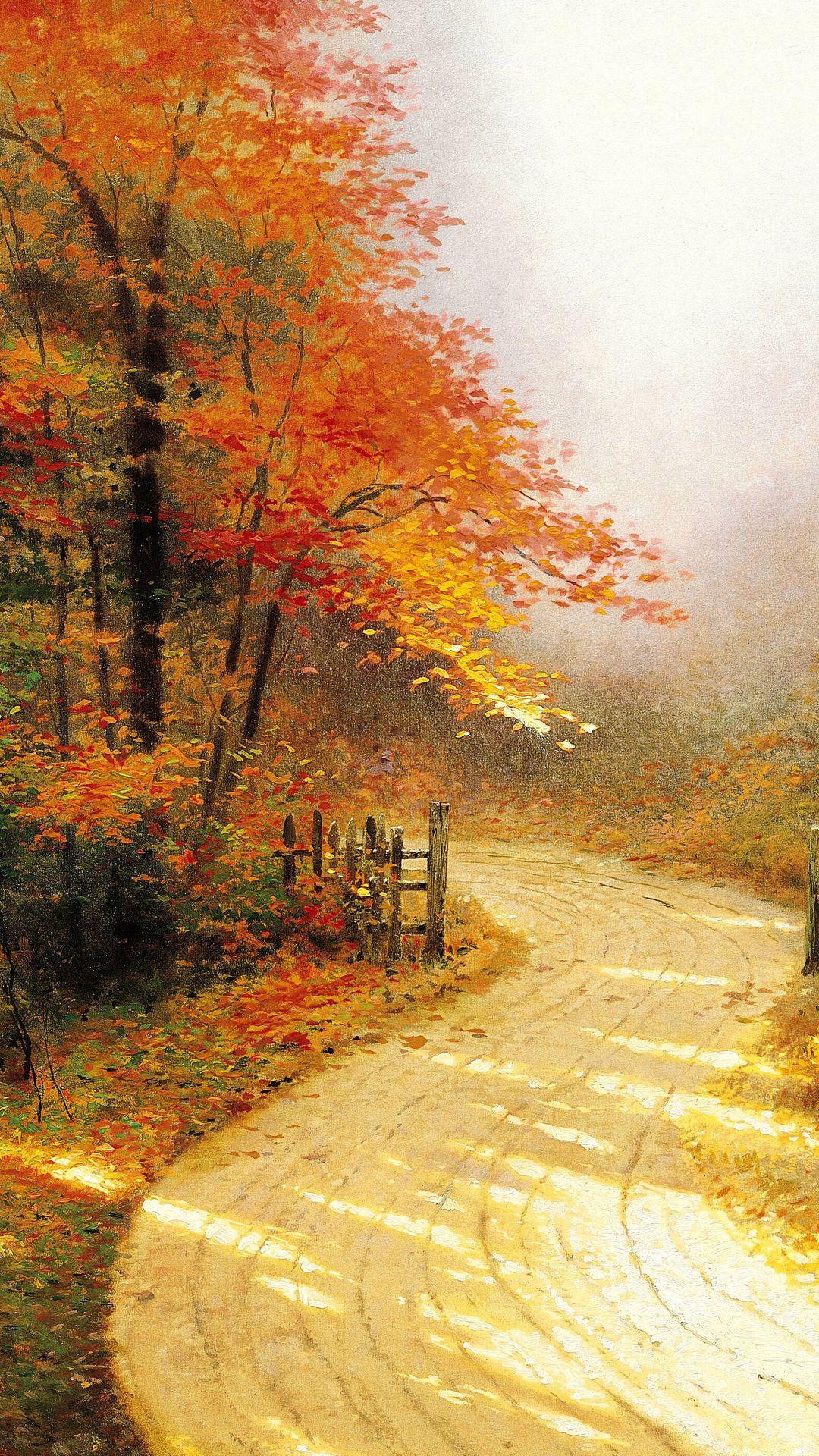 Thomas Kinkade Fall Wallpapers - Top Free Thomas Kinkade Fall ...