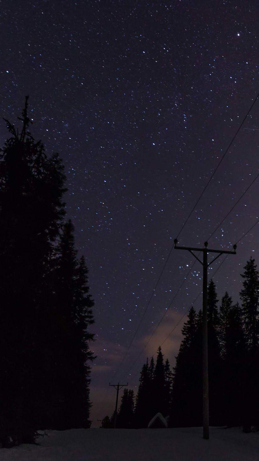 900x1600 Snow road at the starry night #wallpaper #iphone #android #background #followme. Starry night wallpaper, Night sky wallpaper, Sky aesthetic