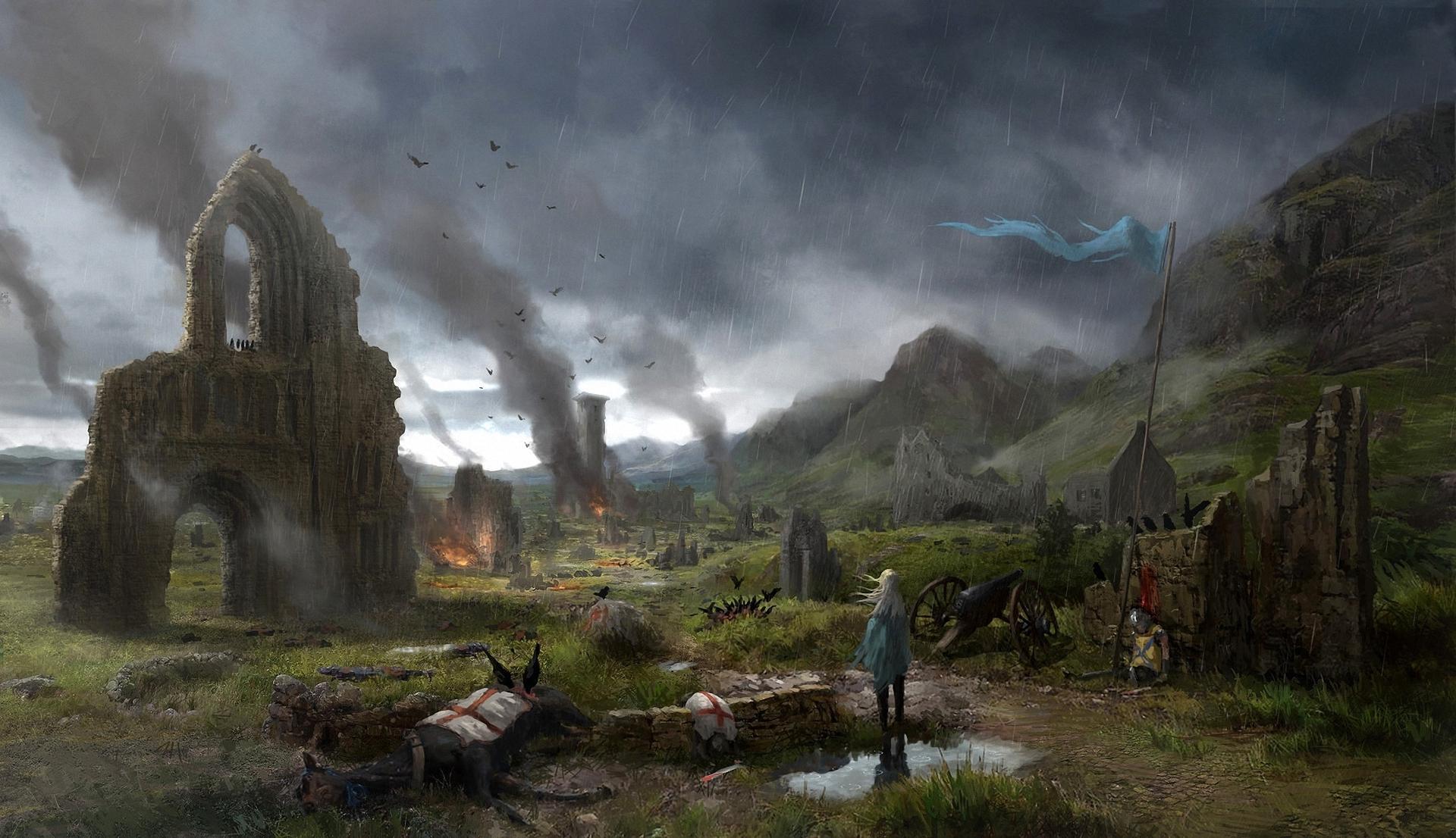 1920x1106 Middle Ages Ruins Wallpaper HD / Desktop and Mobile Background