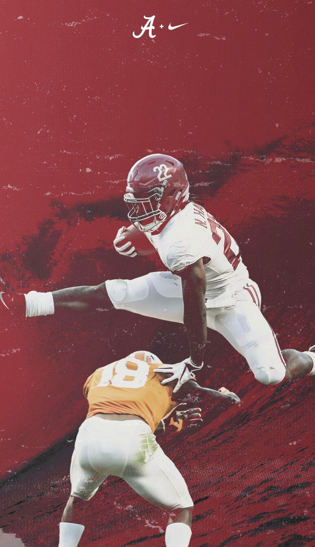 1242x2152 Najee Harris #Alabama #RollTide #Bama #BuiltByBama #RTR #CrimsonTide #RammerJammer. Alabama football team, Alabama football, Alabama crimson tide football