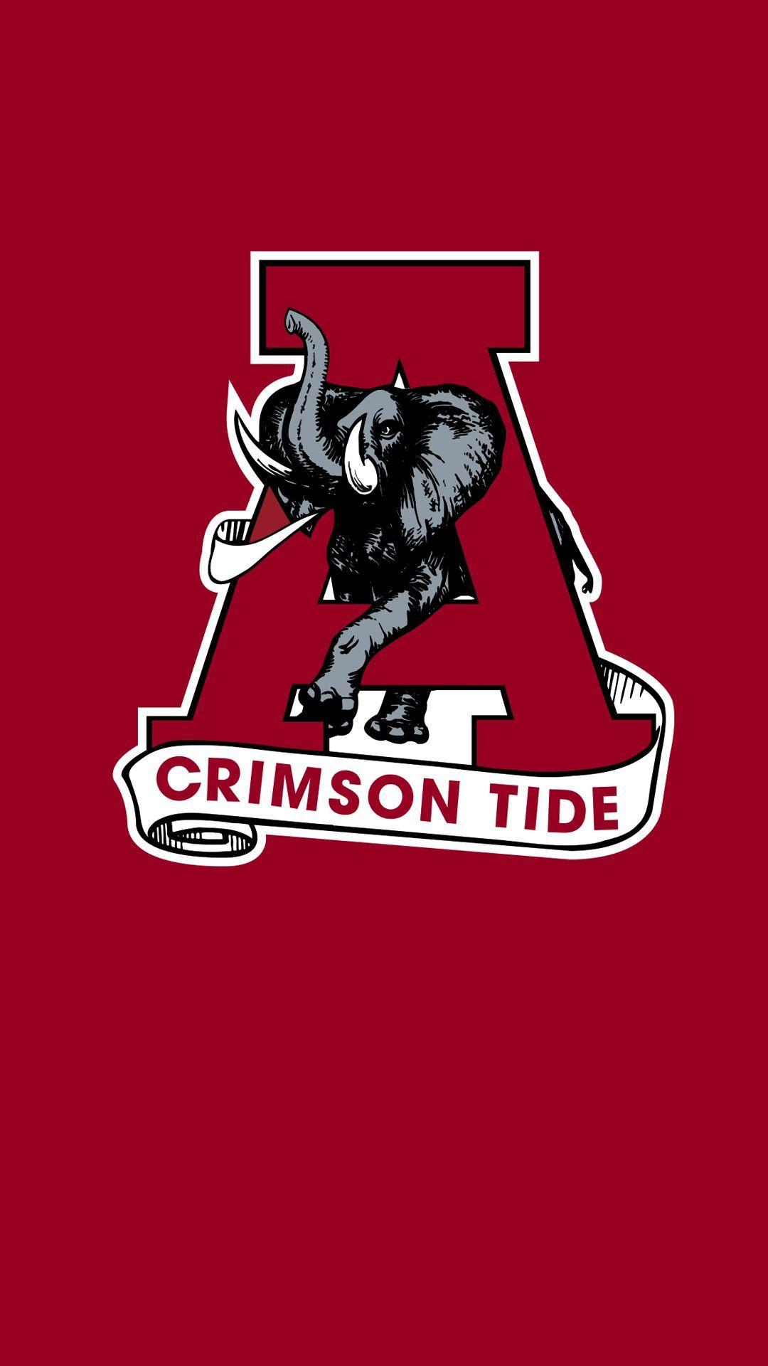 1080x1920 university of alabama wallpaper for android wallpaper, Alabama football logo, Android wallpaper