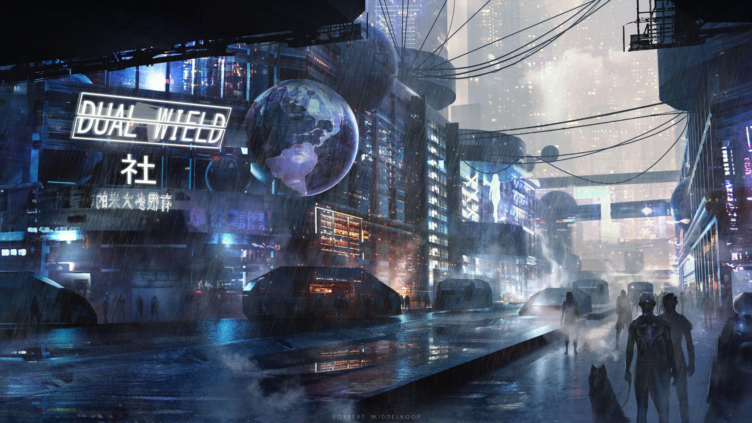 2560x1440 Scifi City Futuristic 1440P Resolution HD 4k Wallpaper, Image, Background, Photo and Picture