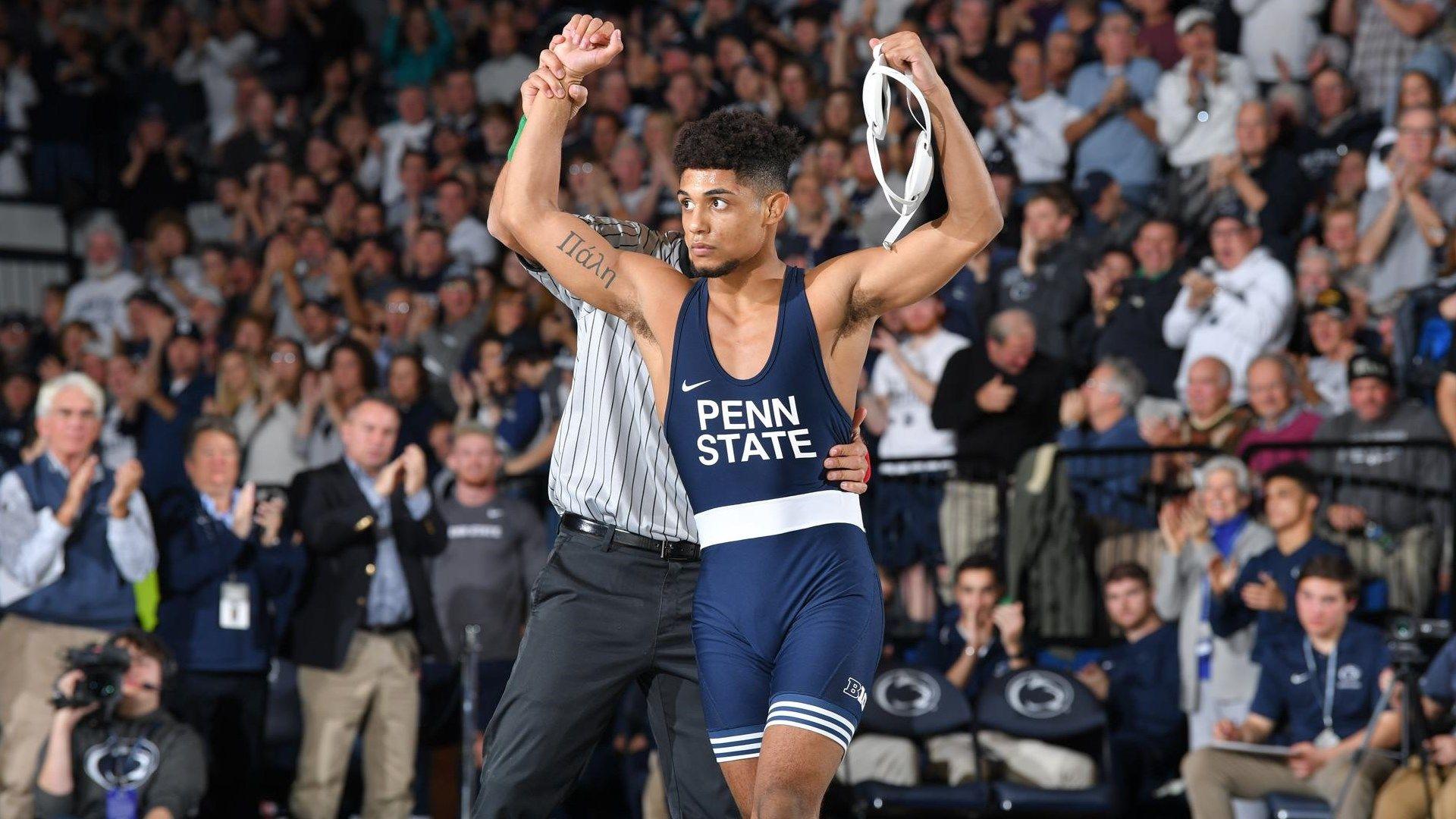 1920x1080 Penn State Wrestler Roman Bravo Young Enjoying His Role As Point Scoring Entertainer