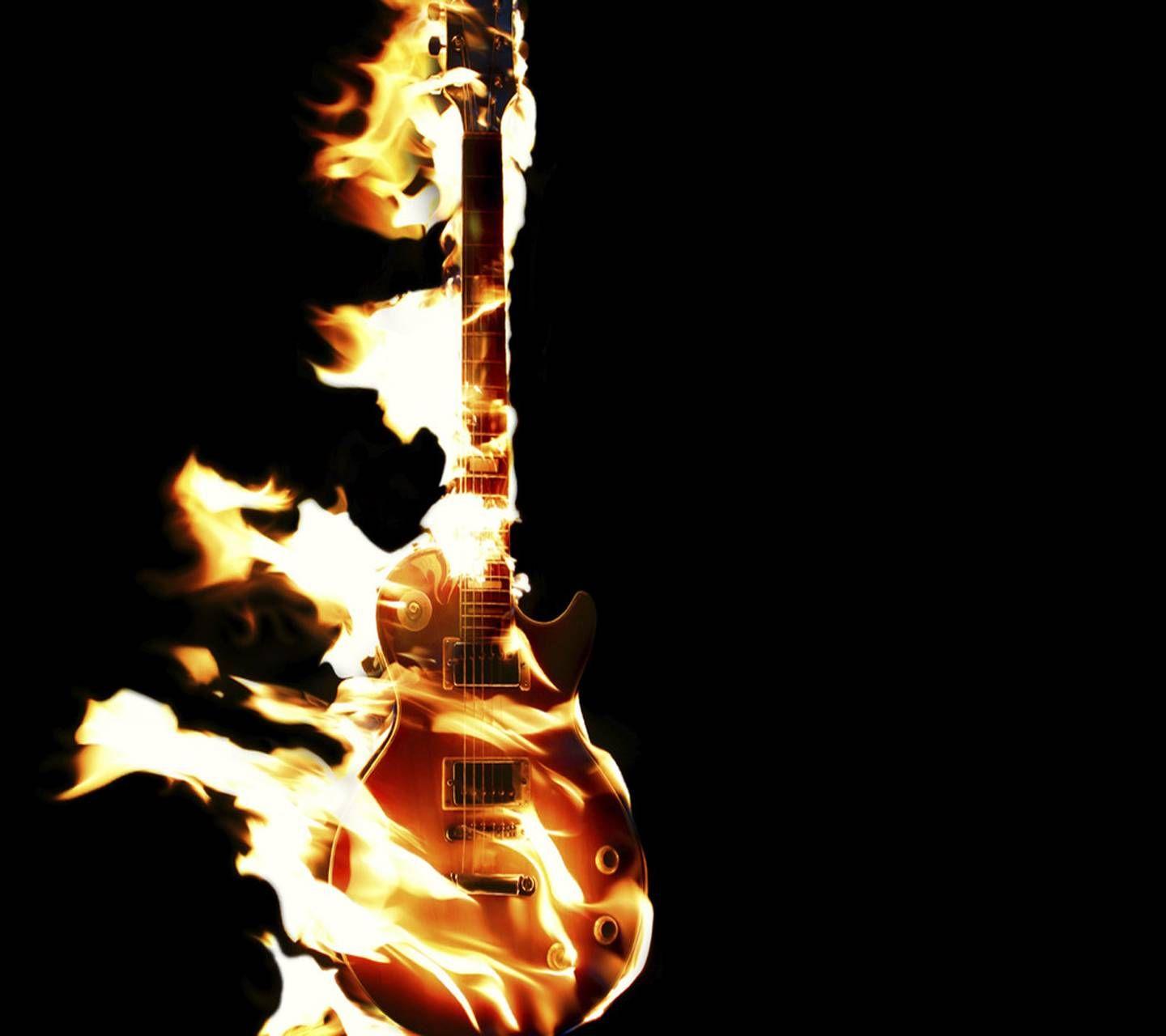 rockstar guitar background