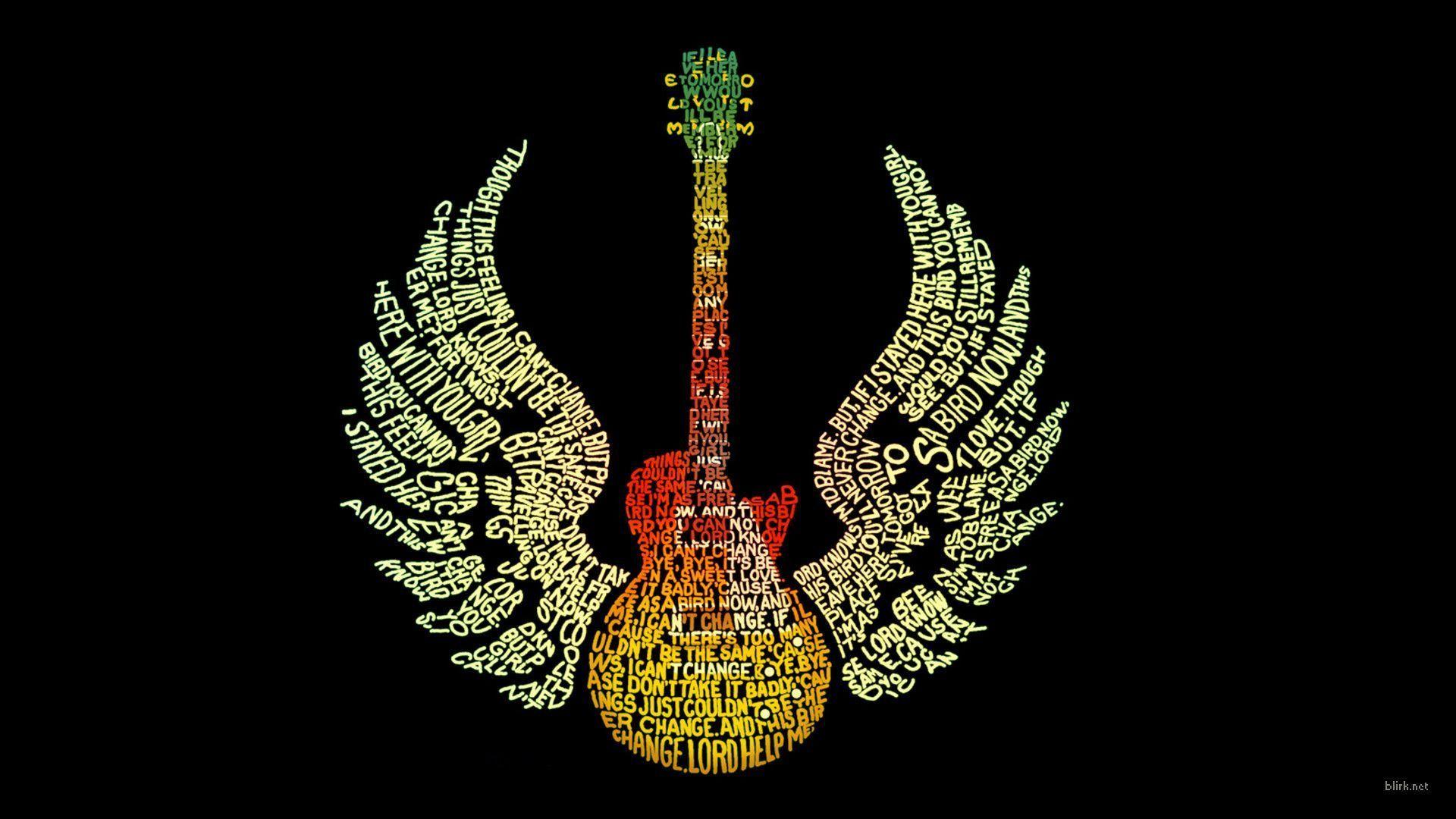 1920x1080 Abstract Guitar Wallpaper