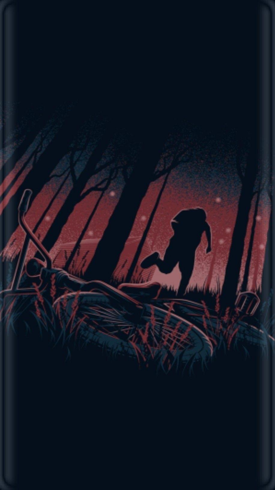 916x1629 iPhone wallpaper. Dark wallpaper, Minimalist wallpaper, Stranger things