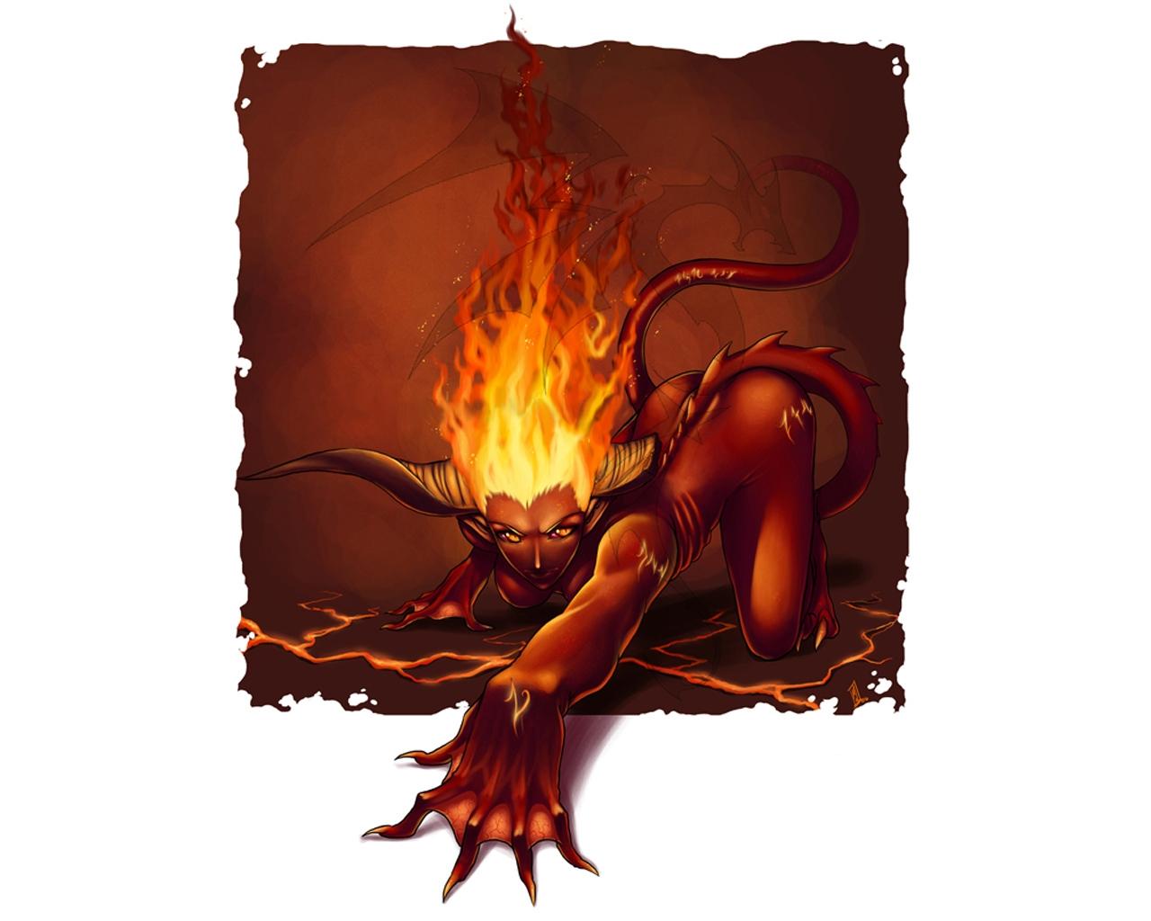 1280x1024 Devil Girl Wallpaper (1280x1024 px)