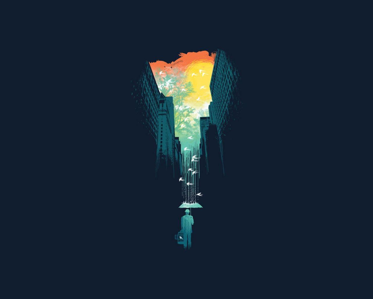 1280x1024 Free Abstract Artwork, the Colorful Sky, Rain Falling Through Two Sides of Tall Buildings 1280X1024 free wallpaper download 1280X1024 free wallpaper download. Free Wallpaper World