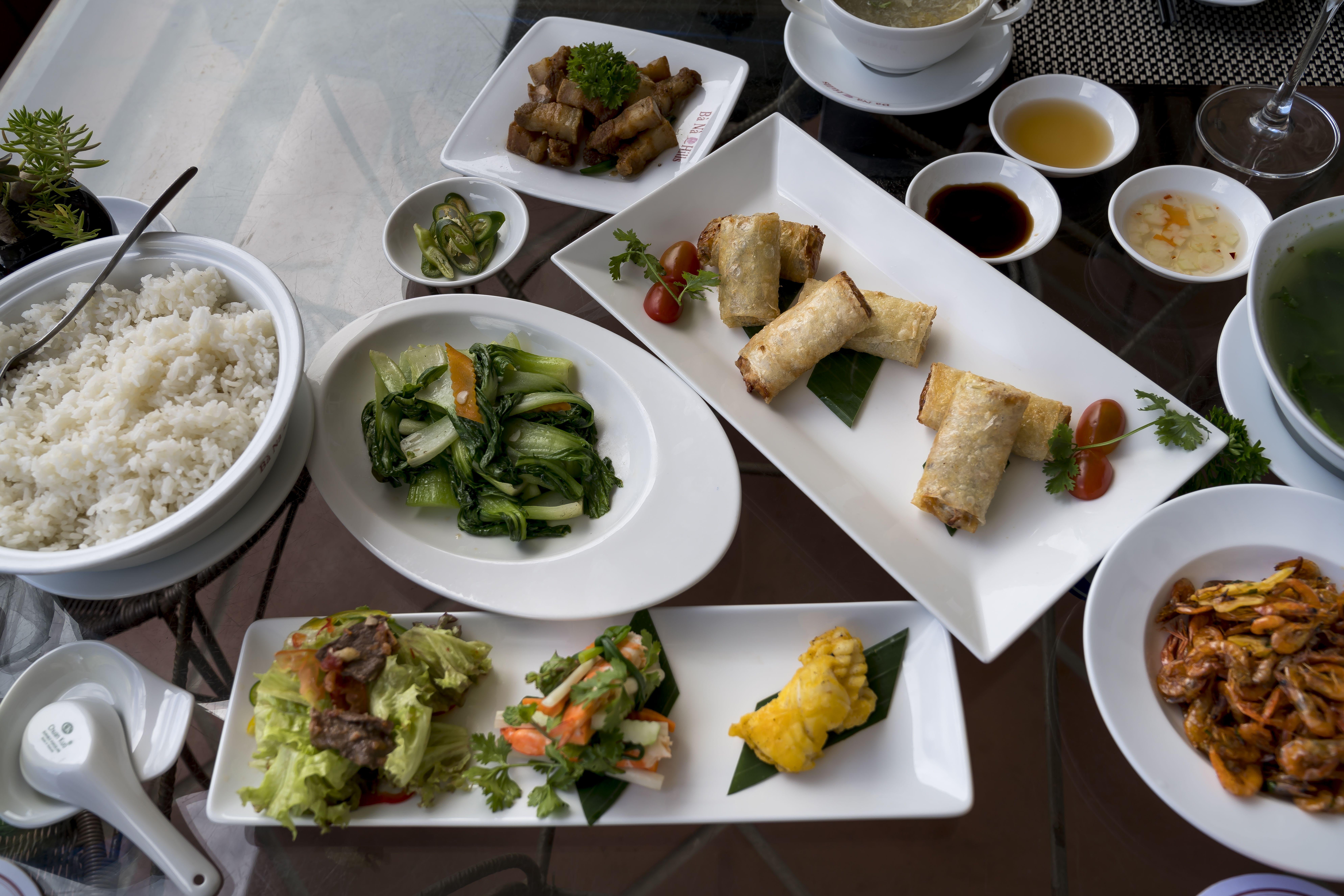 7952x5304 Download 7952x5304 Cooked Dish, Asian Cuisine, White Rice, Plates, Sauce, Side Dishes Wallpaper