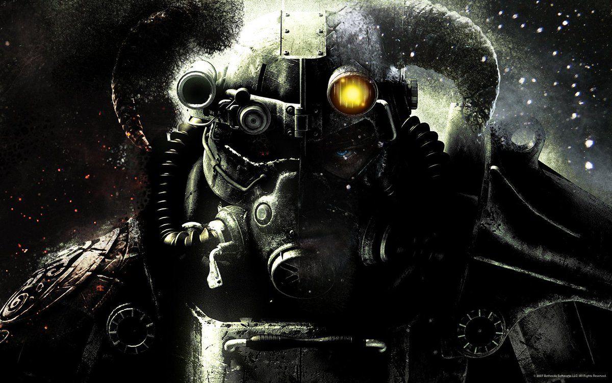 1200x750 Cycomantis92 got done creating my own split version of skyrim and fallout wallpaper what you guys think? #skyrim #Fallout #art # Bethesda #Wallpaper #videogames #gimp #elderscrolls