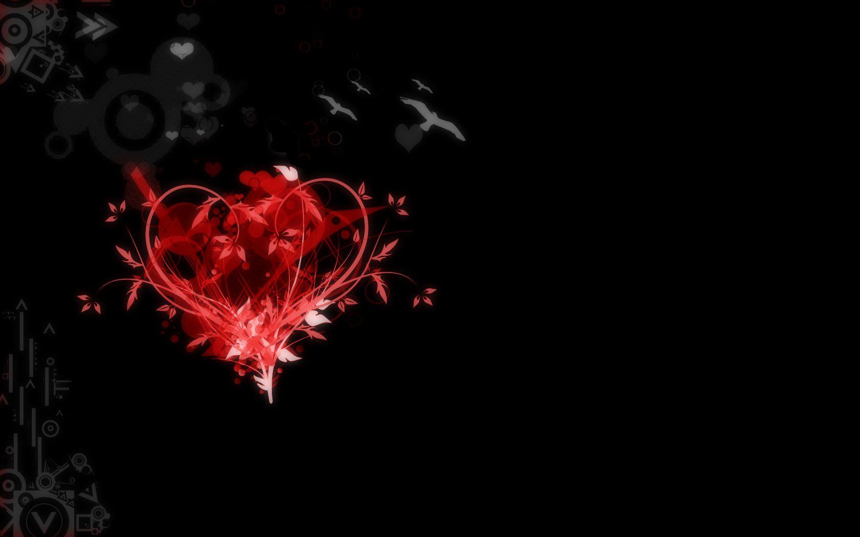 1680x1050 abstract red heart of love valentine day textures #uLu