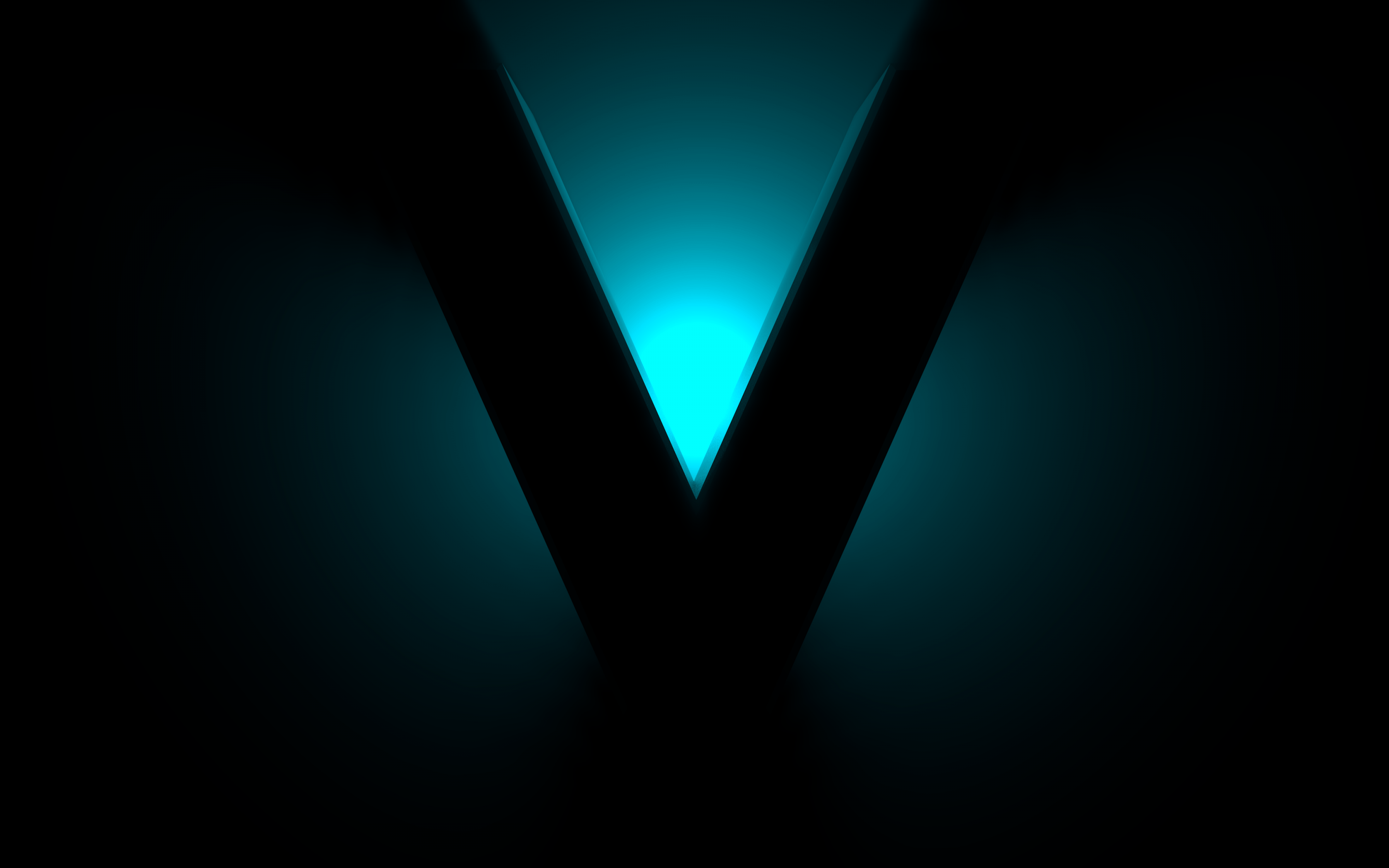 2880x1800 Wallpaper Valentine's Day, Blue, Neon glow, Dark background, Black, Teal, 3D, Abstract,. Wallpaper for iPhone, Android, Mobile and Desktop
