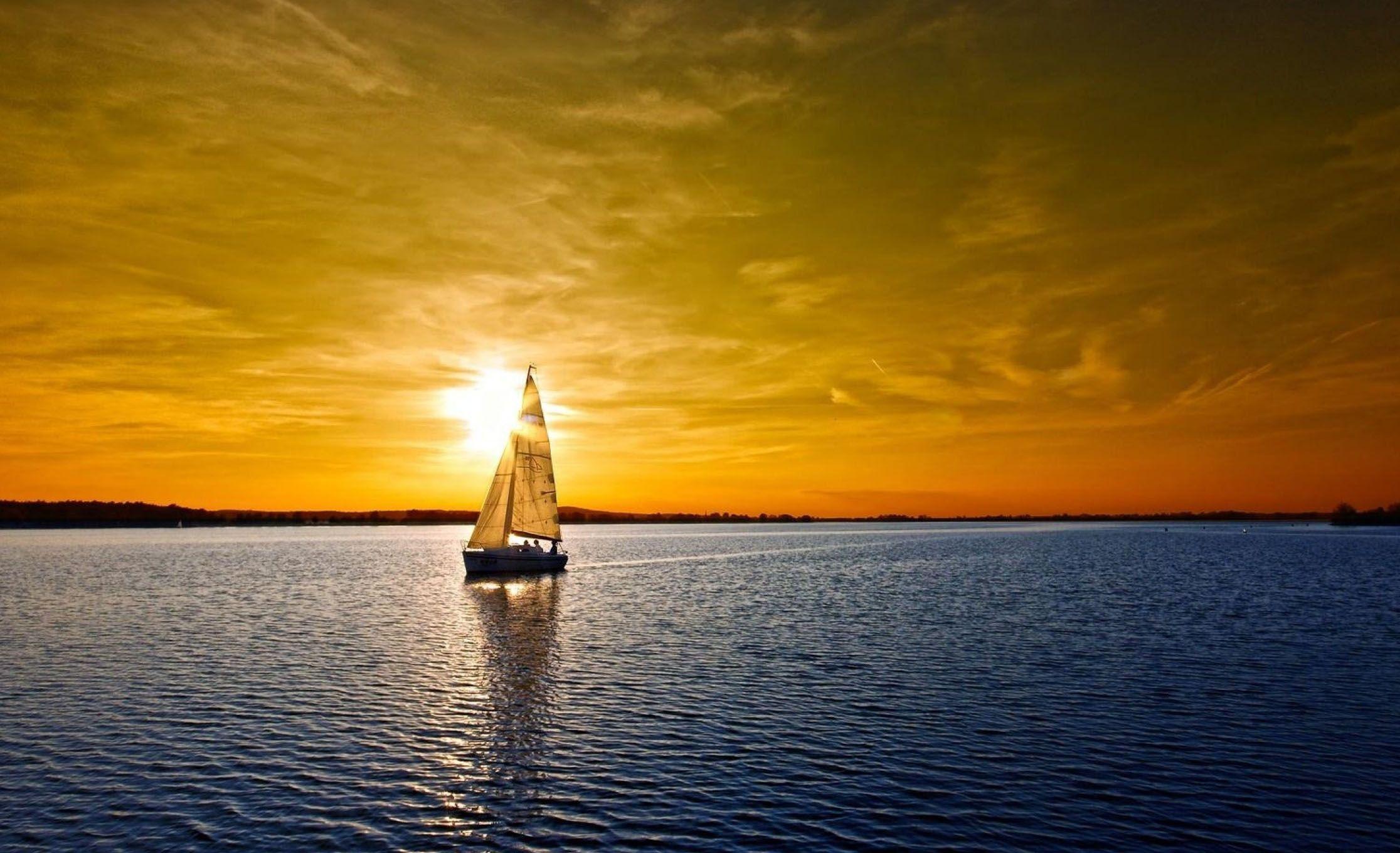 2232x1360 If one does not know to which port one is sailing, no wind is favorable. -Lucius Annaeus Seneca. Sunset wallpaper, Ocean sunset, Sunset image