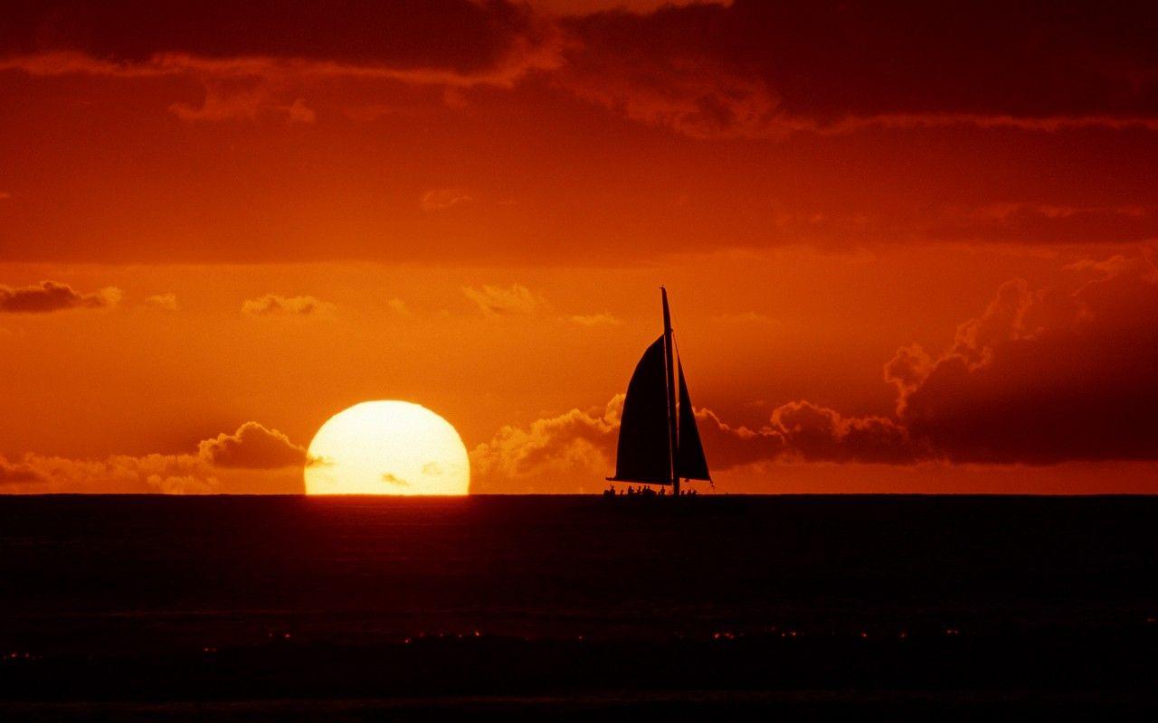 1280x800 Sailboat Free Sunset HD 101062 Wallpaper wallpaper