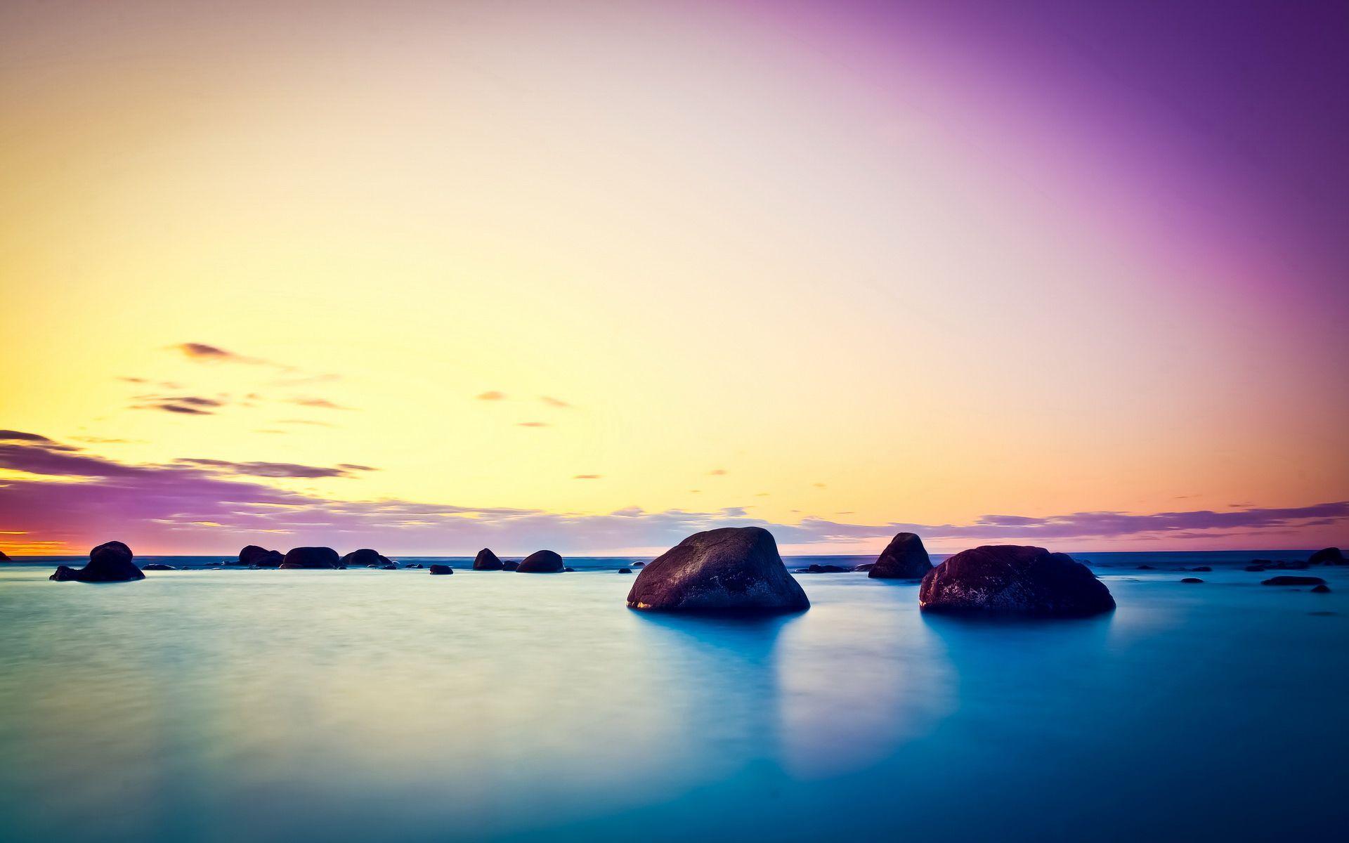 1920x1200 Relaxing Beach Wallpaper Full HD #pc6 • Beach at ngepLuk.com. Cool desktop wallpaper, Peaceful background, Nature desktop wallpaper