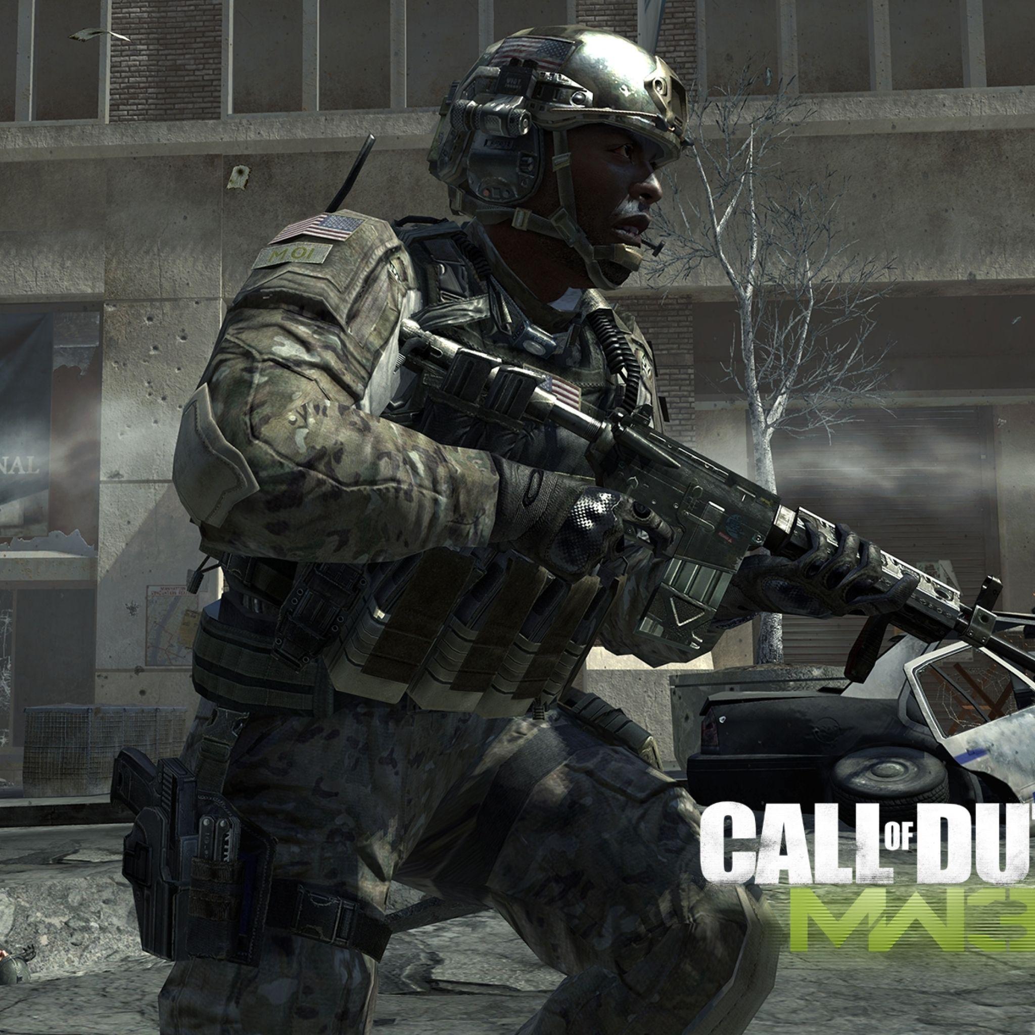 2048x2048 Call Of Duty Modern Warfare Soldiers, Bank Machines iPad Air Wallpaper, HD Games 4K Wallpaper, Image, Photo and Background