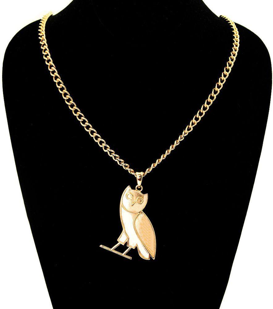884x1000 OVO Owl Necklace / PrissyBliss. OVO season -Drake clothing