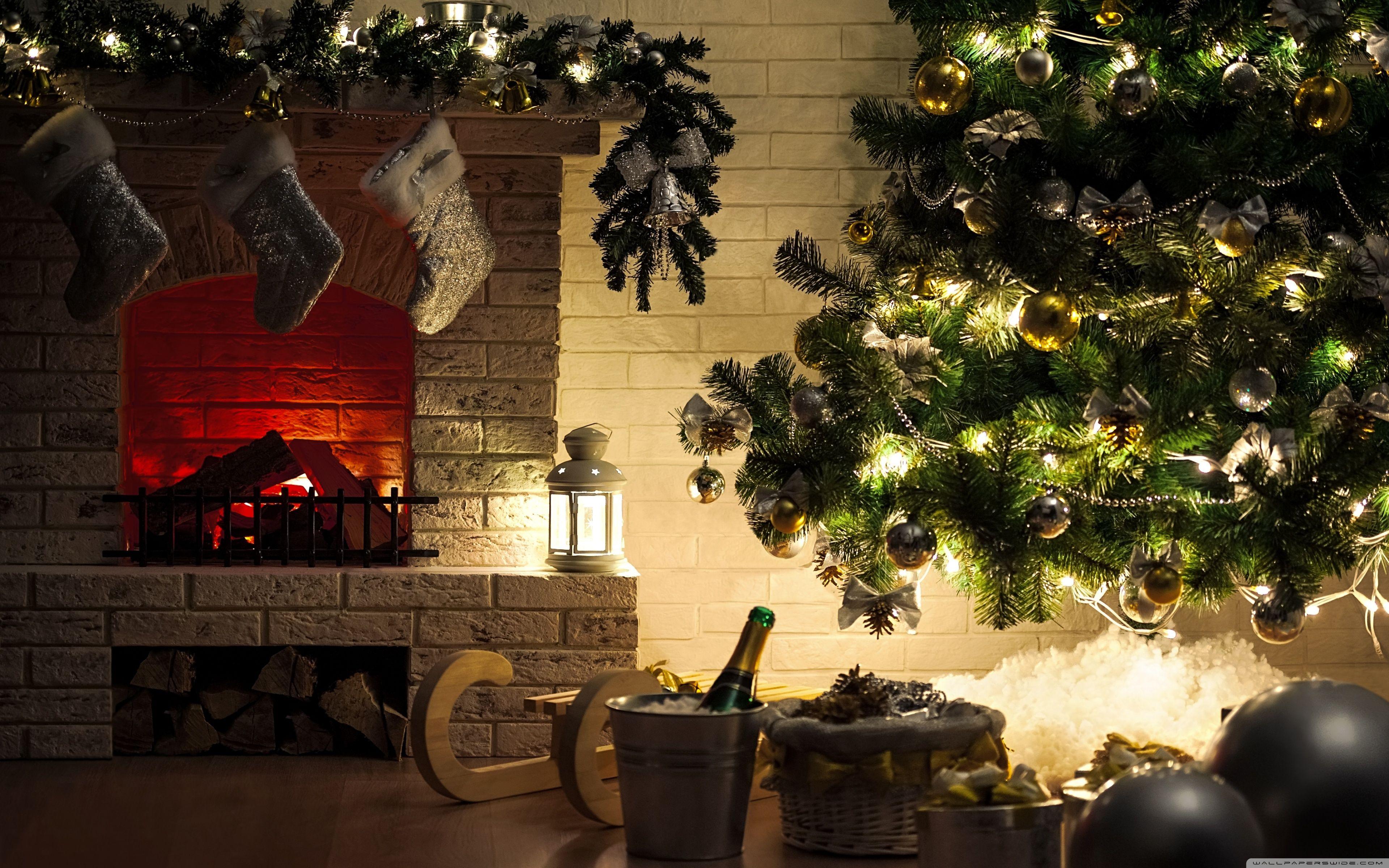 3840x2400 Download Christmas Home UltraHD Wallpaper