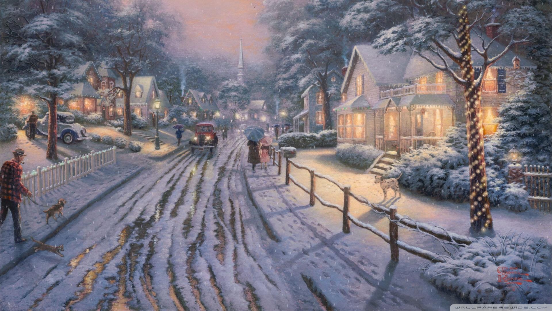 Thomas Kinkade Christmas Wallpapers - Top Free Thomas Kinkade Christmas