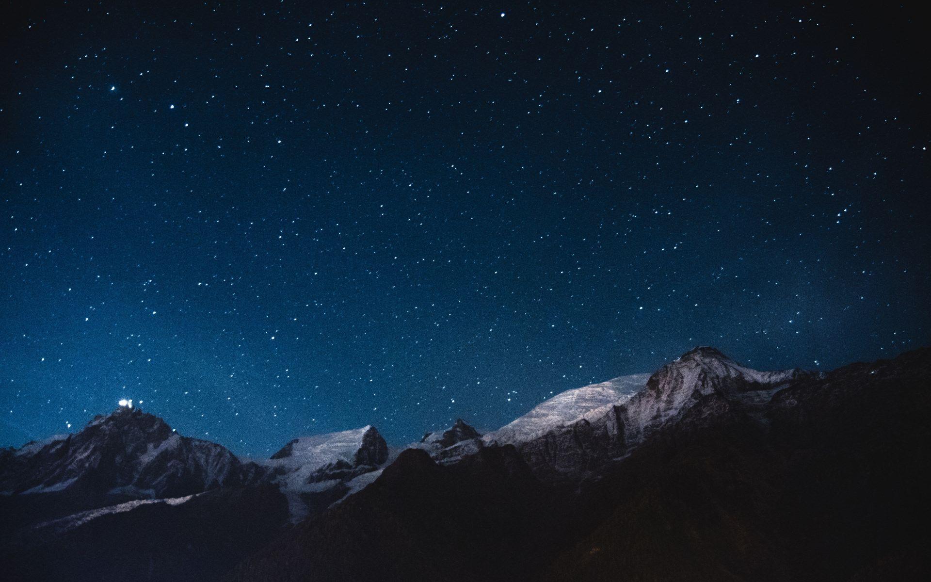 1920x1200 Nature Night Mountains Wallpaper [1920 x 1200]