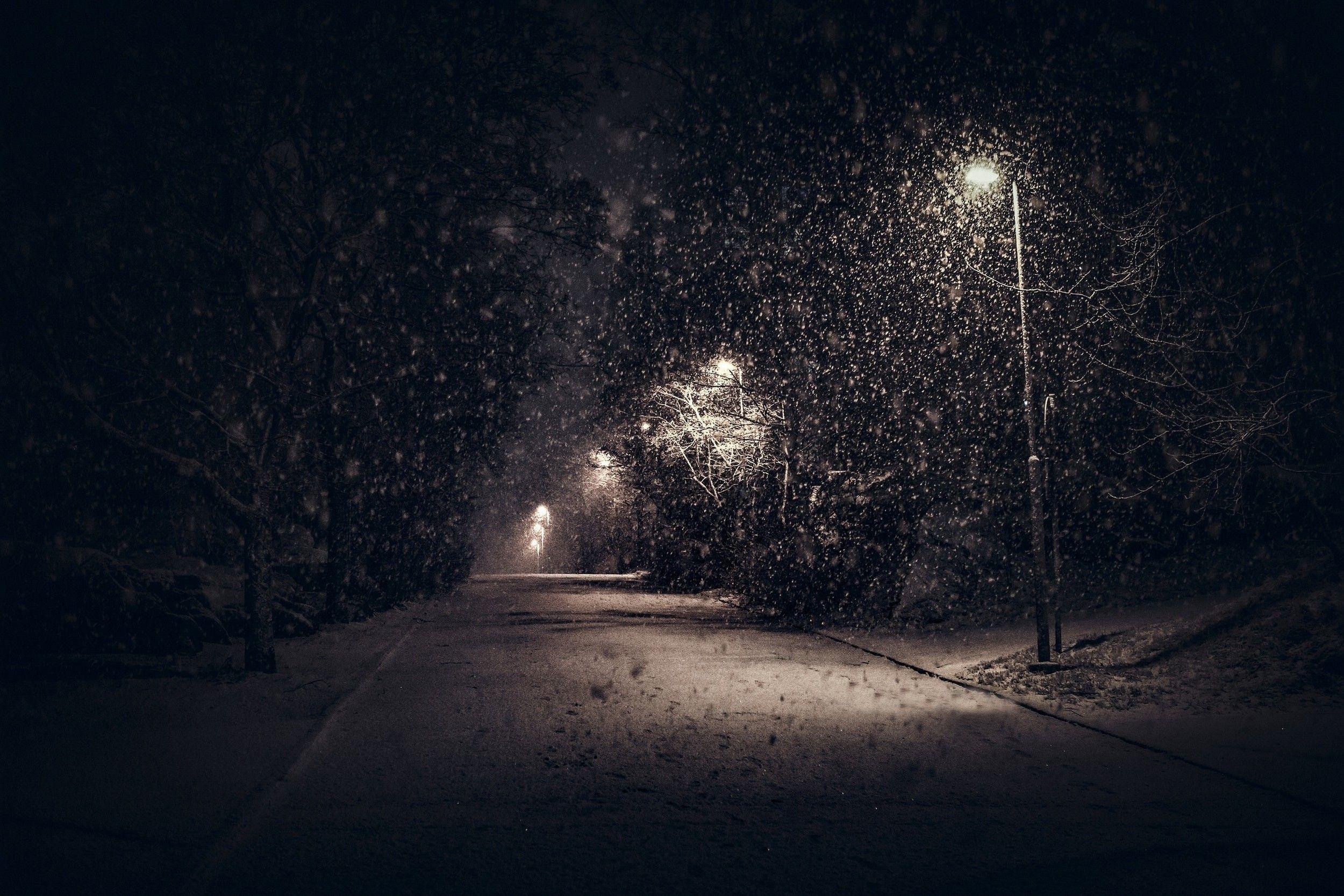 Snow Night Hd Wallpapers - Top Free Snow Night Hd Backgrounds