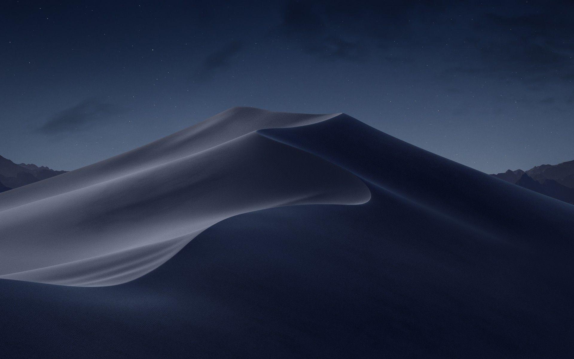 1920x1200 macOS Mojave Night Desert 5K Wallpaper