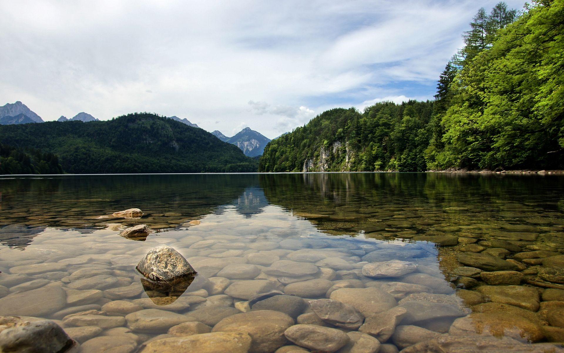 1920x1200 Clear HD Lake Desktop Wallpaper. Nature HD wallpaper