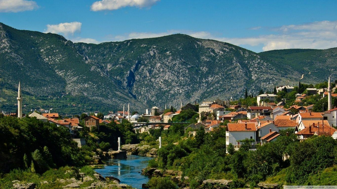 1366x768 Bosnia And Herzegovina Neretva River Ultra HD Desktop Background Wallpaper for 4K UHD TV