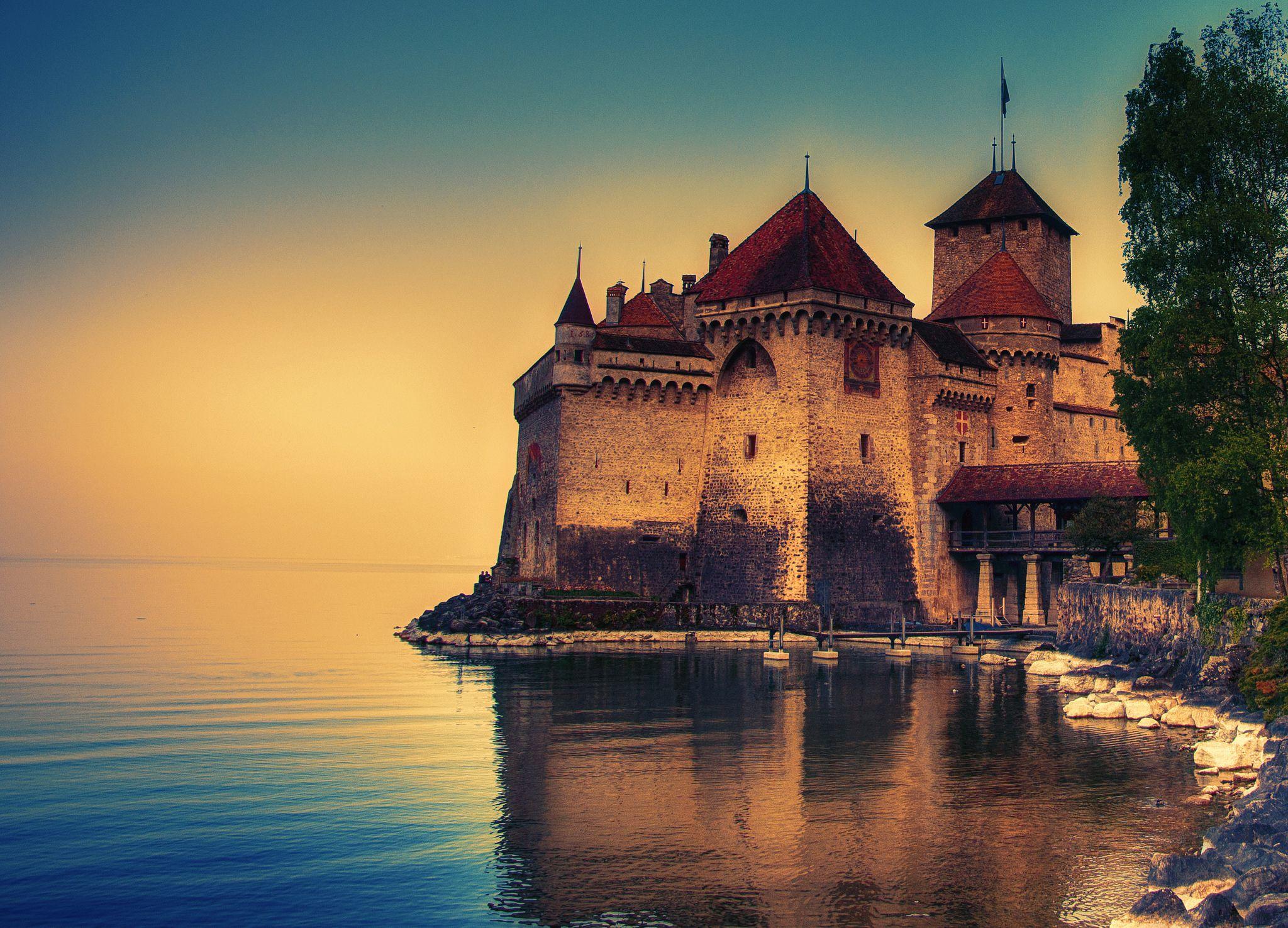 2048x1476 chillon castle, switzerland, lake geneva Wallpaper, HD City 4K Wallpaper, Image, Photo and Background