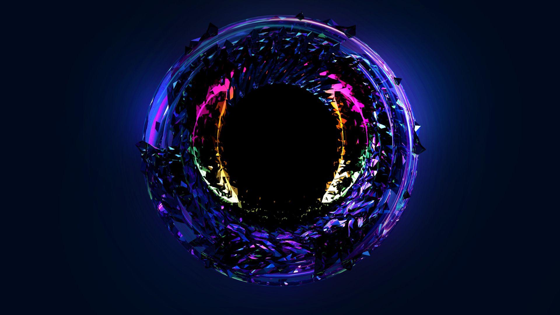 1920x1080 Neon Glowing Fractal 1080P Laptop Full HD Wallpaper, HD Abstract 4K Wallpaper, Image, Photo and Background