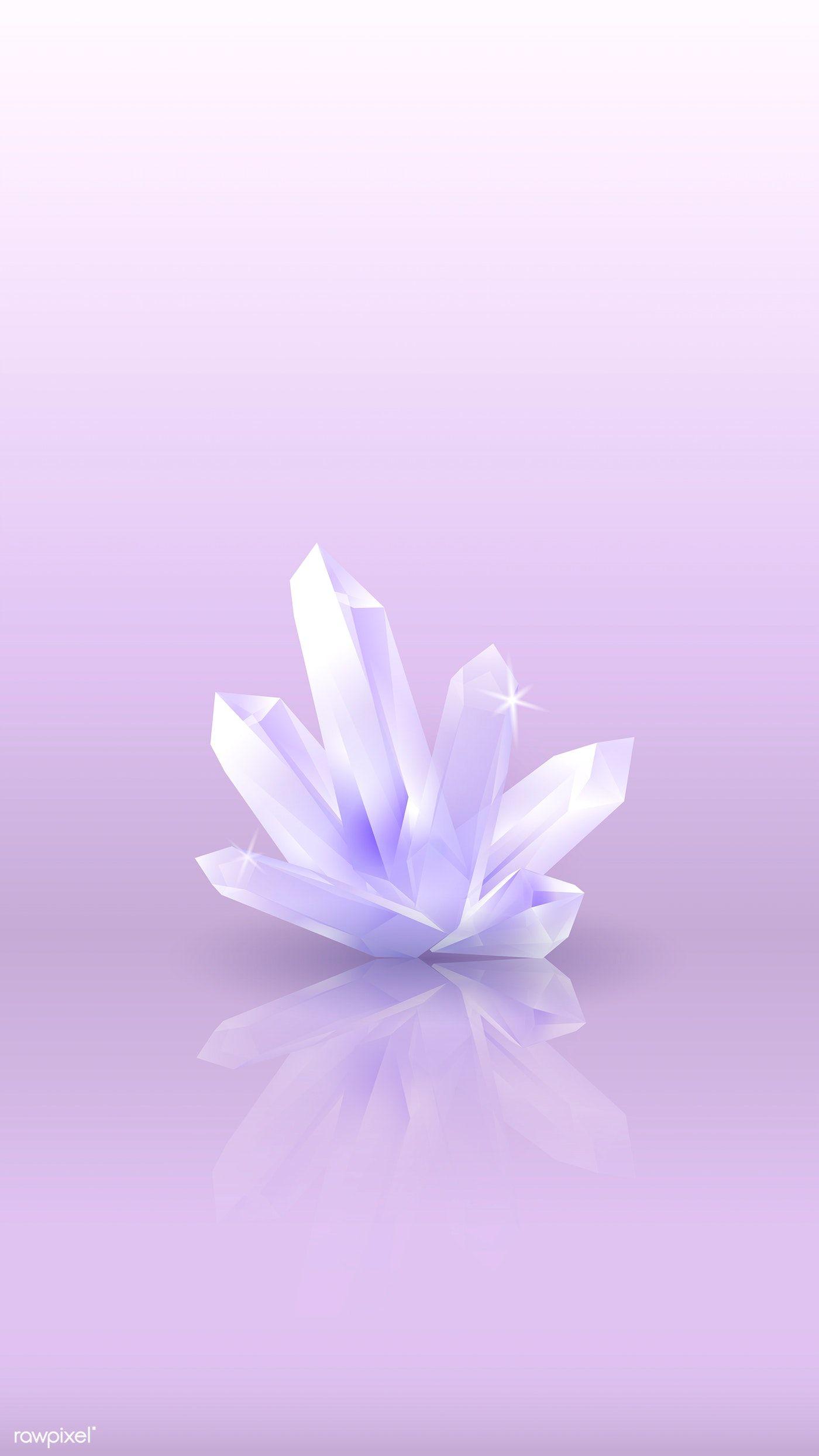 1400x2489 Download premium vector of Crystal reflection on a glossy surface mobile. Glittery wallpaper, Phone wallpaper, Wallpaper