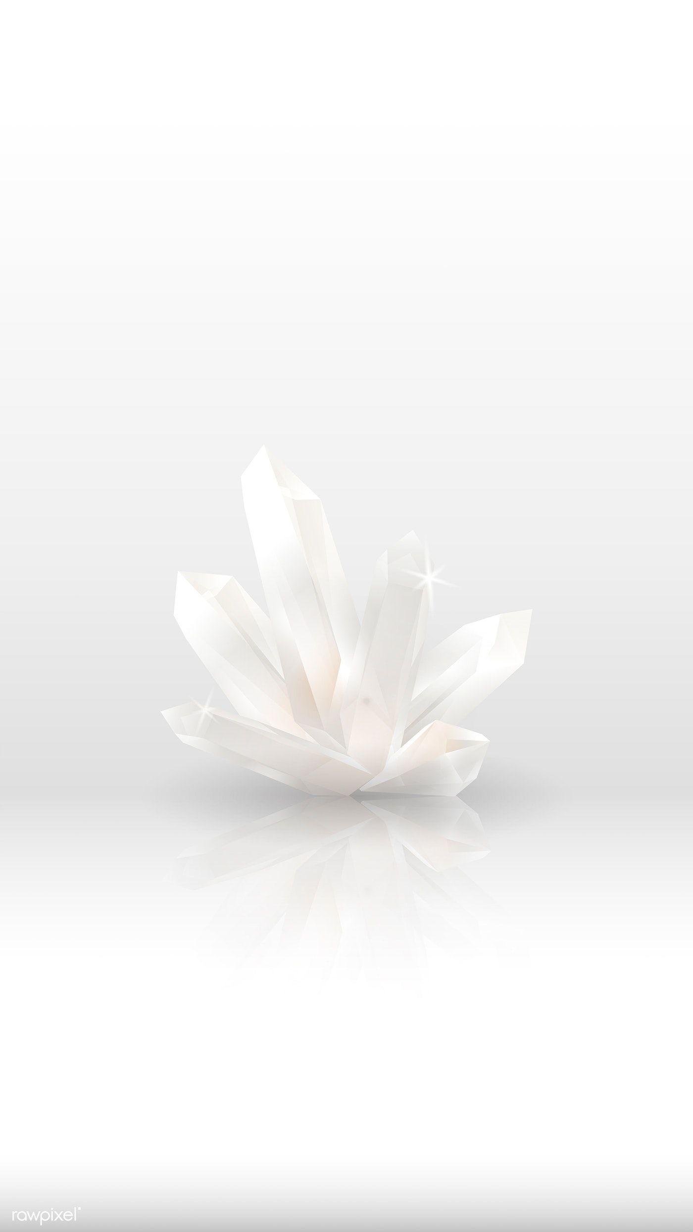 1400x2489 Download premium vector of Crystal reflection on a glossy surface mobile. Crystal background, Crystals, Photo texture