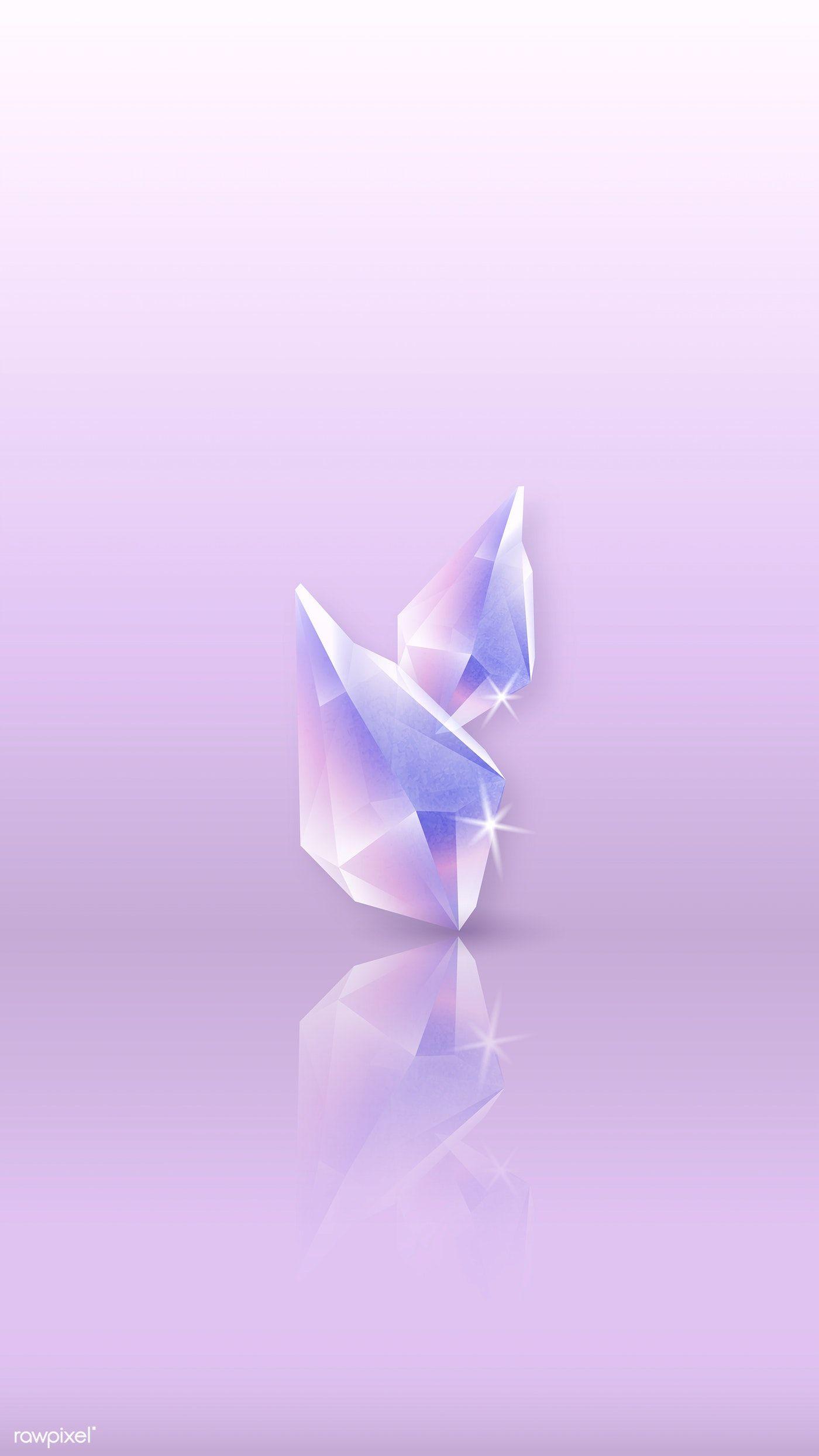 1400x2489 Download premium vector of Crystal reflection on a glossy surface mobile. Abstract, Wallpaper, Background phone wallpaper