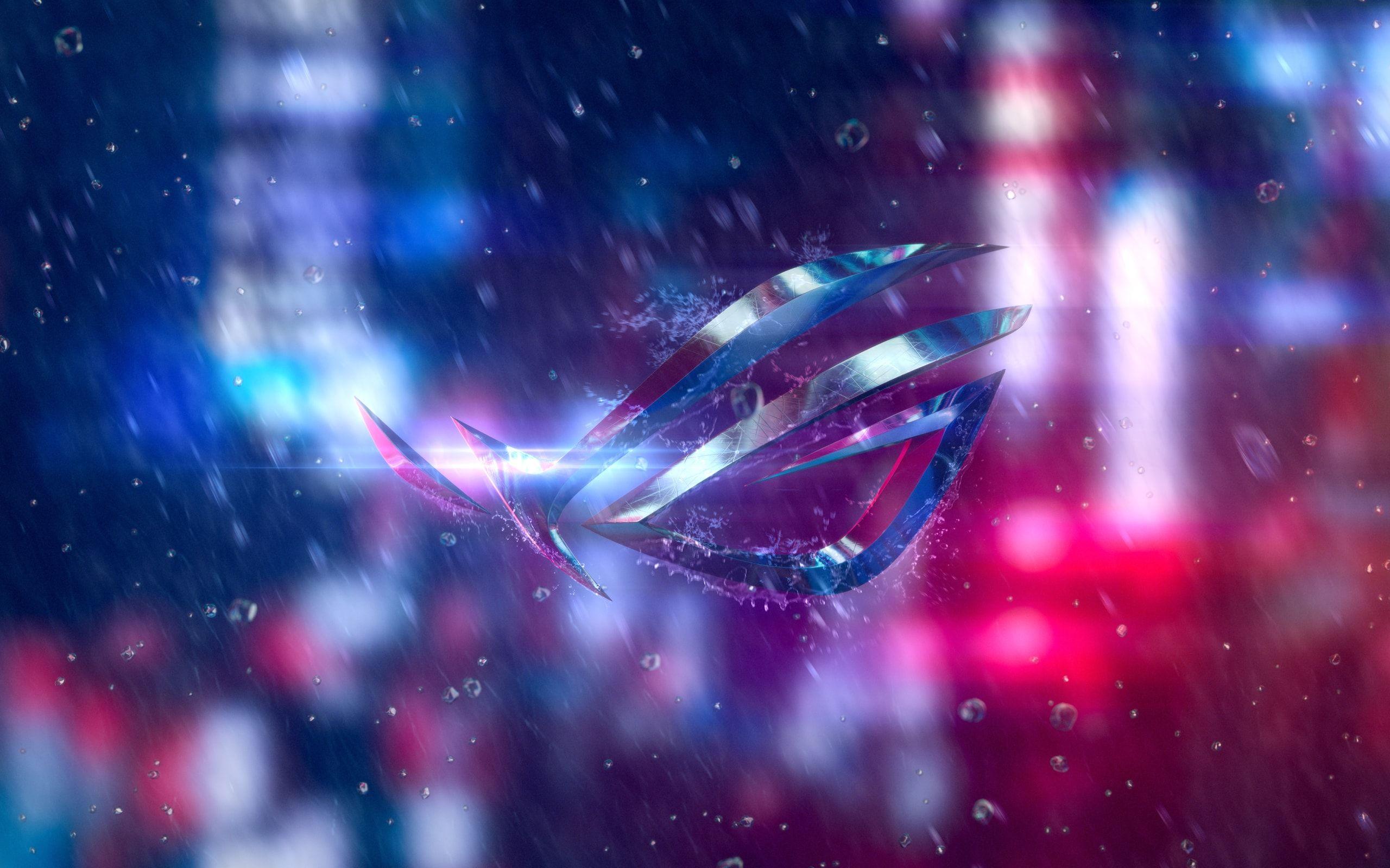 2560x1600 Asus ROG, Symbol, Technology, Water Drop Wallpaper