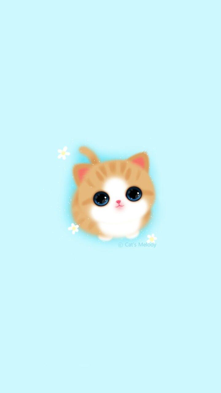 720x1280 Cute Girly iPhone Wallpaper Melody Cat Baby Blue Live Wallpaper HD