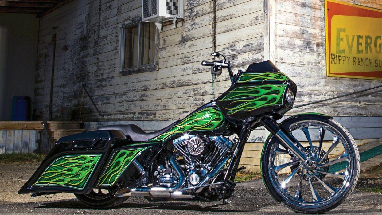 1244x700 Custom Harley Davidson Road Glide Wallpaperx1080