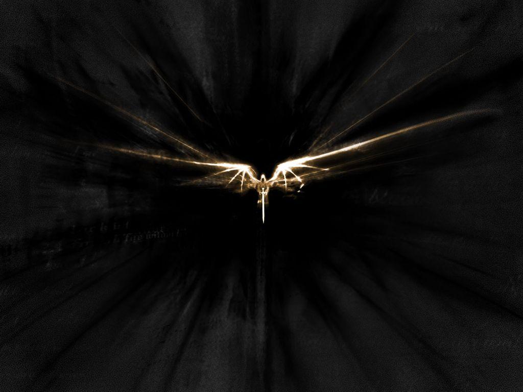 1024x768 Desktop Wallpaper : Archangel Contribution Dark Messenger Wings Sword 1253 - Sword Desktop Wallpaper