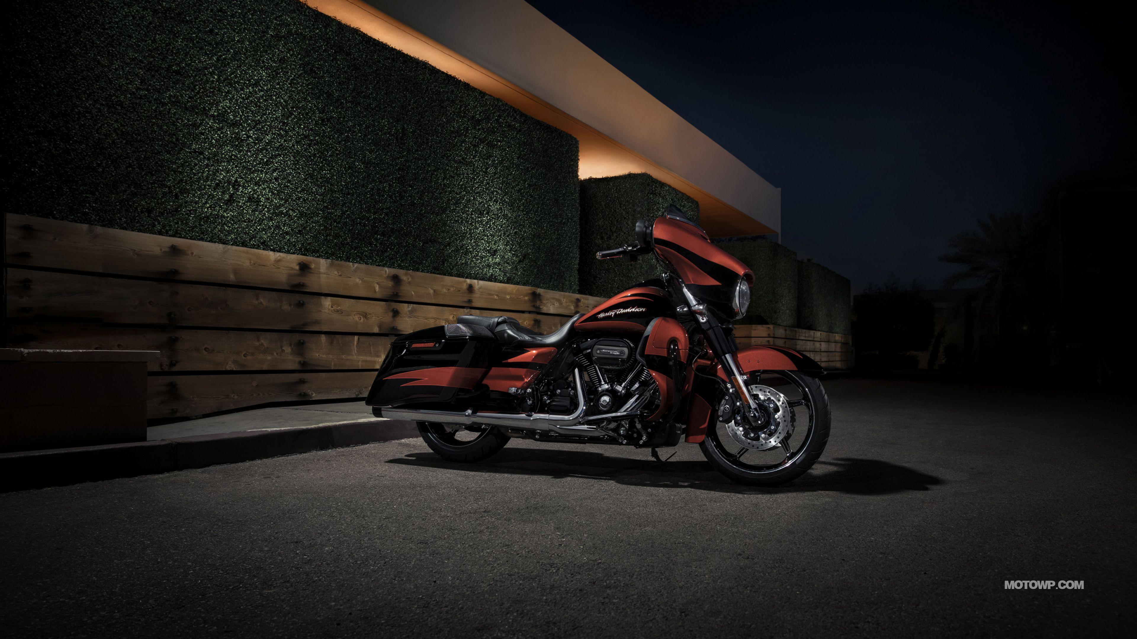 3840x2160 Motorcycles Desktop Wallpaper Harley Davidson CVO Street Glide