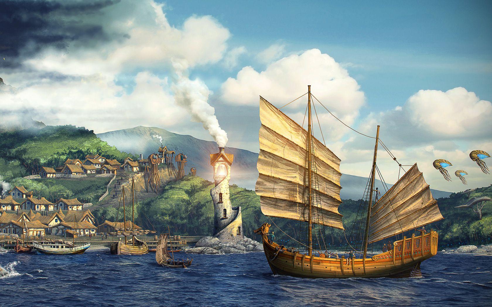 1680x1050 Sailing Ships Wallpaperx1050