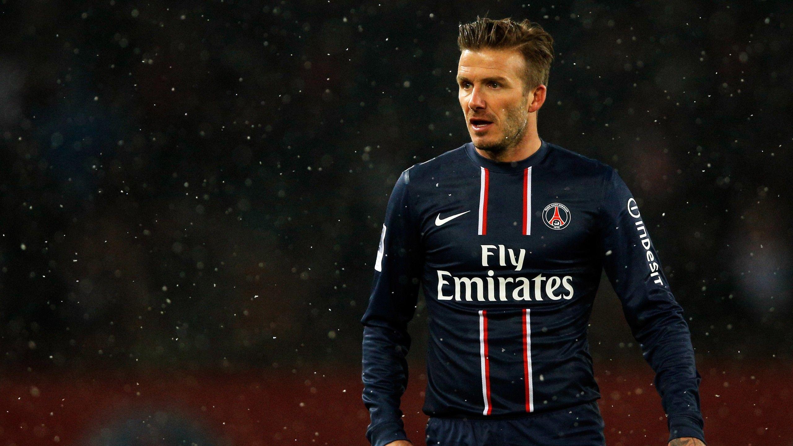 2560x1440 Wallpaper David Beckham, Paris Saint Germain, Football Player, HD, 4K, Sports,. Wallpaper For IPhone, Android, Mobile And Desktop