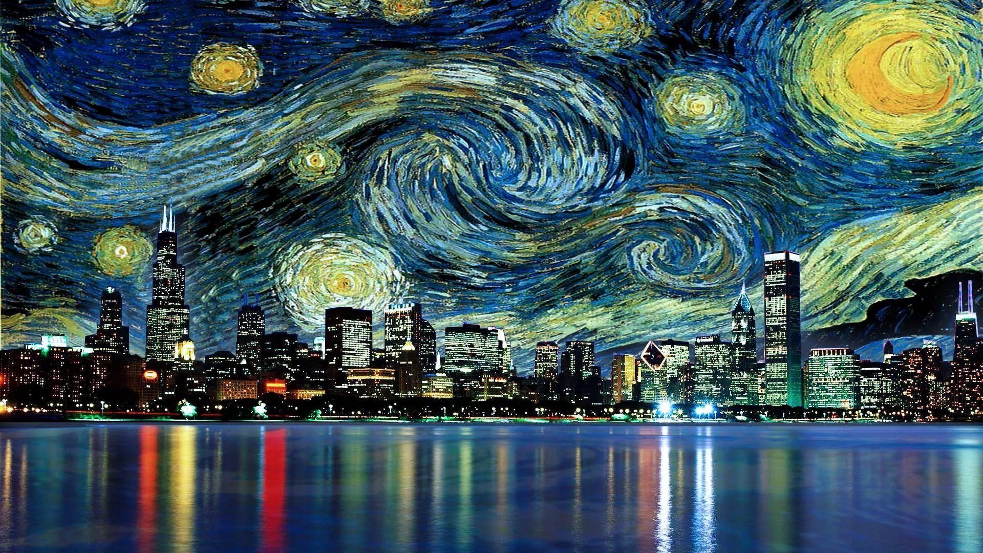 1920x1080 Starry Night Wallpaper