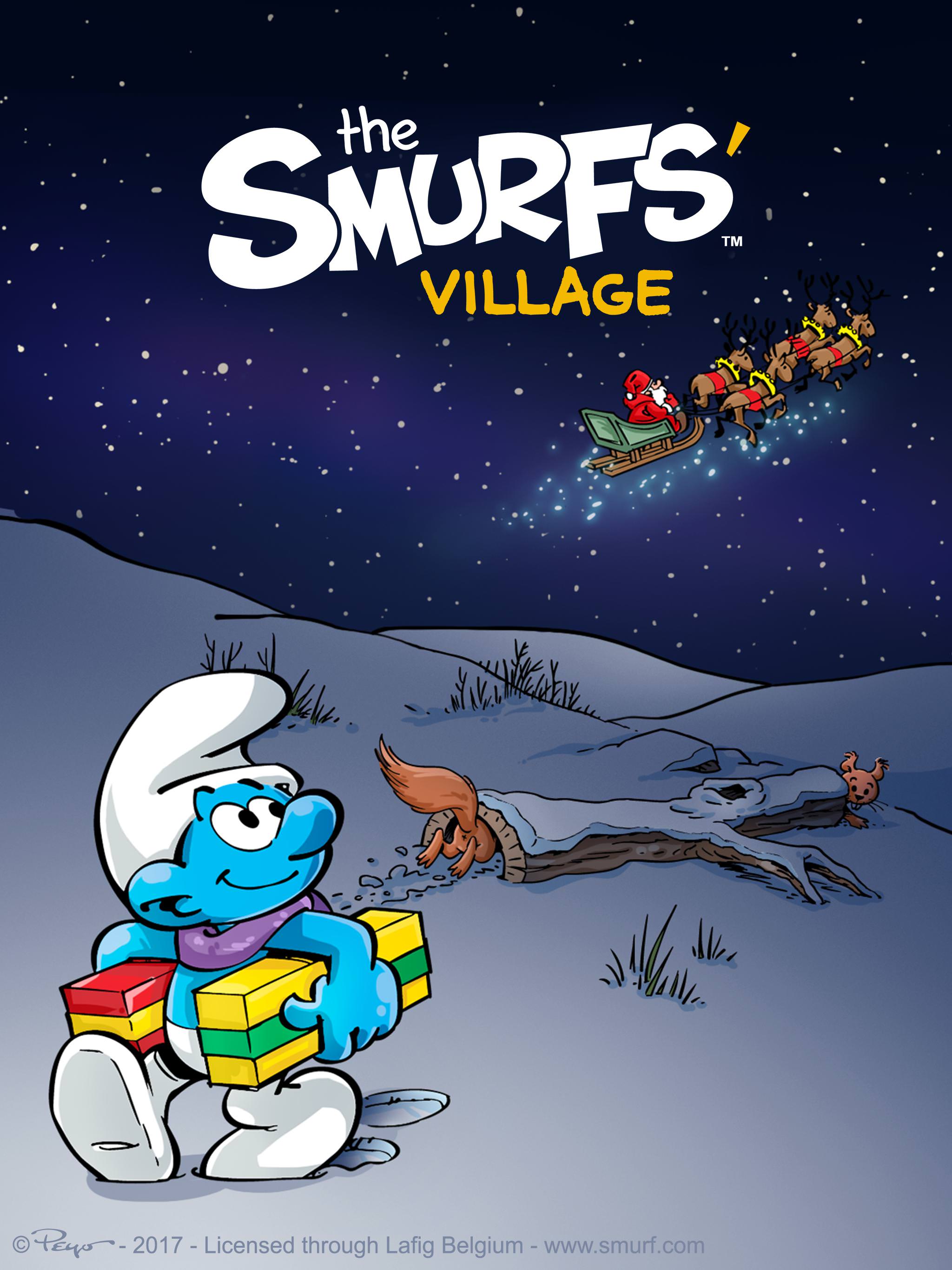2048x2732 Get your original Smurfs' Village Christmas 2017 Wallpaper here!