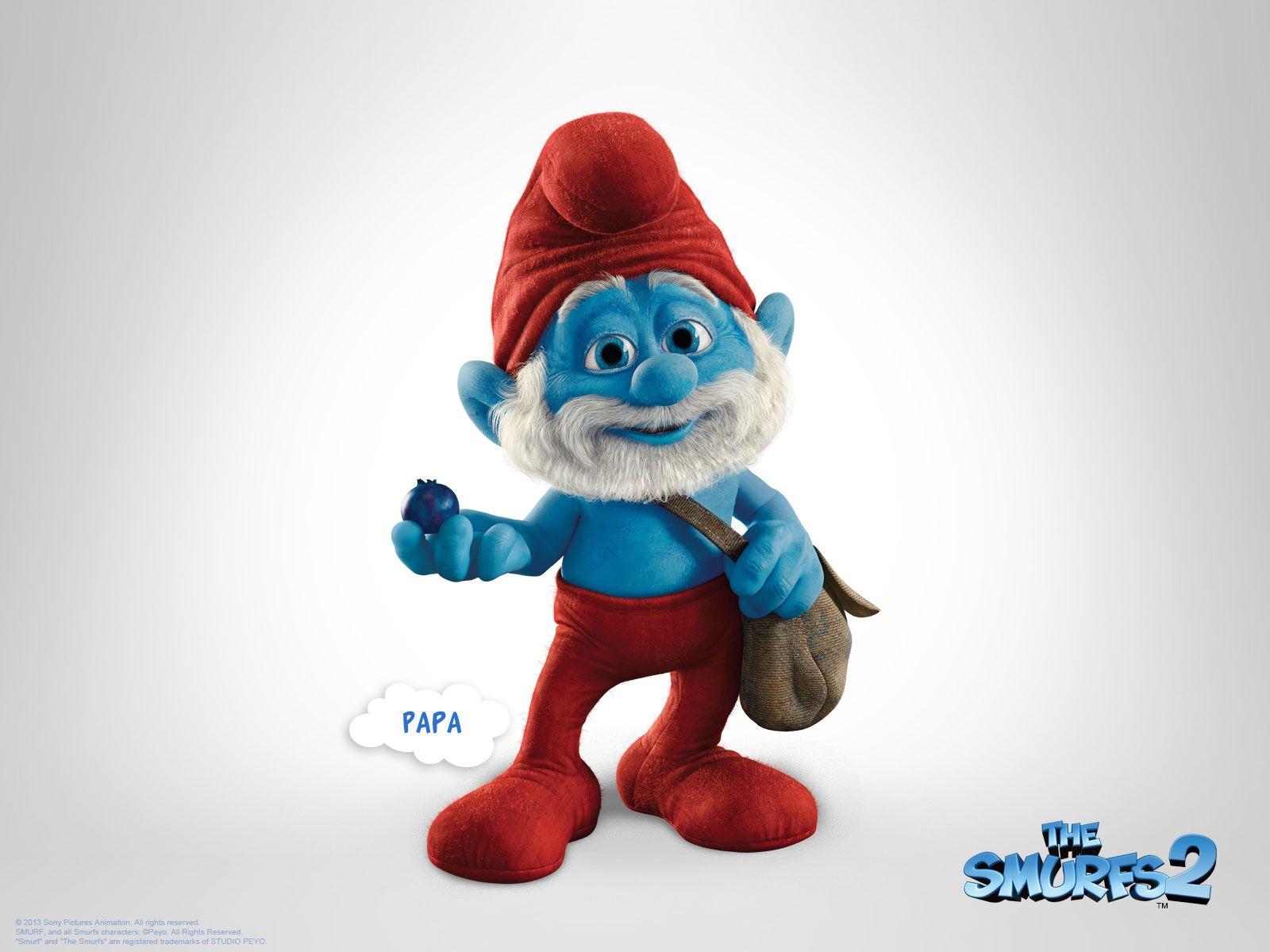 1600x1200 Papa Smurf Wallpaper