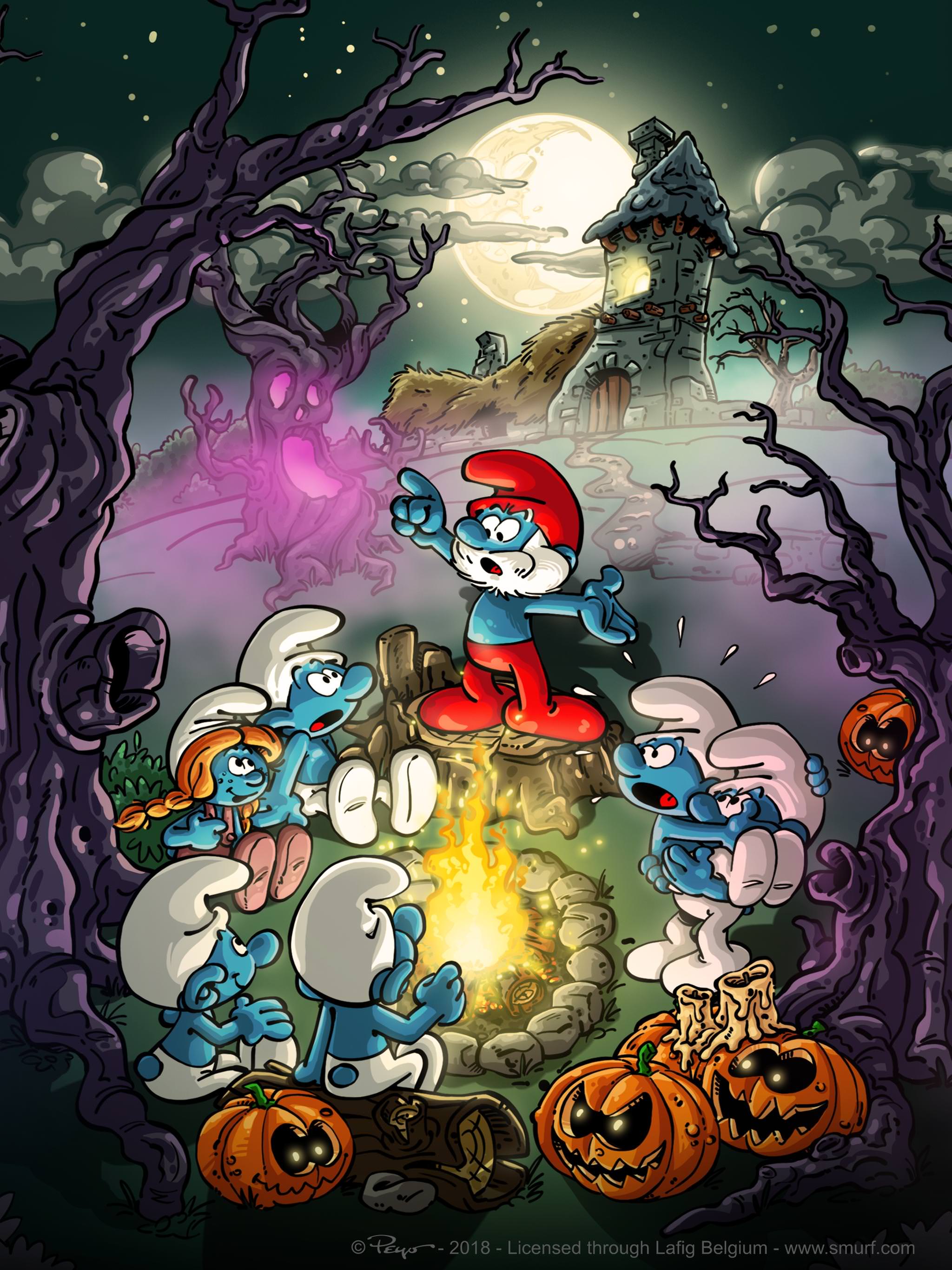 2048x2732 Get your original Smurfs' Village Halloween Wallpaper here!