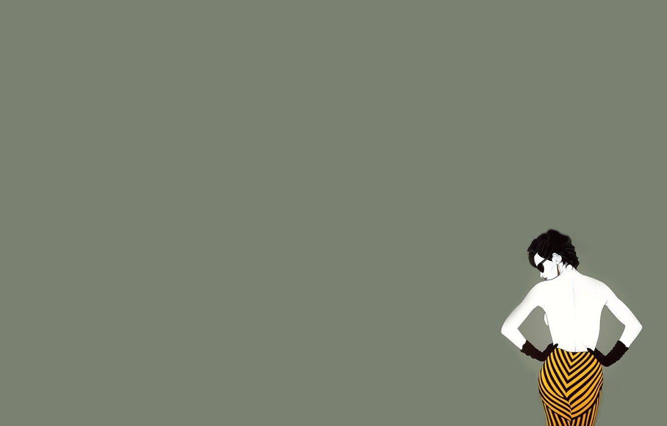 1332x850 Wallpaper style, Girl, 80s, minimalistic., Nagel image for desktop, section минимализм