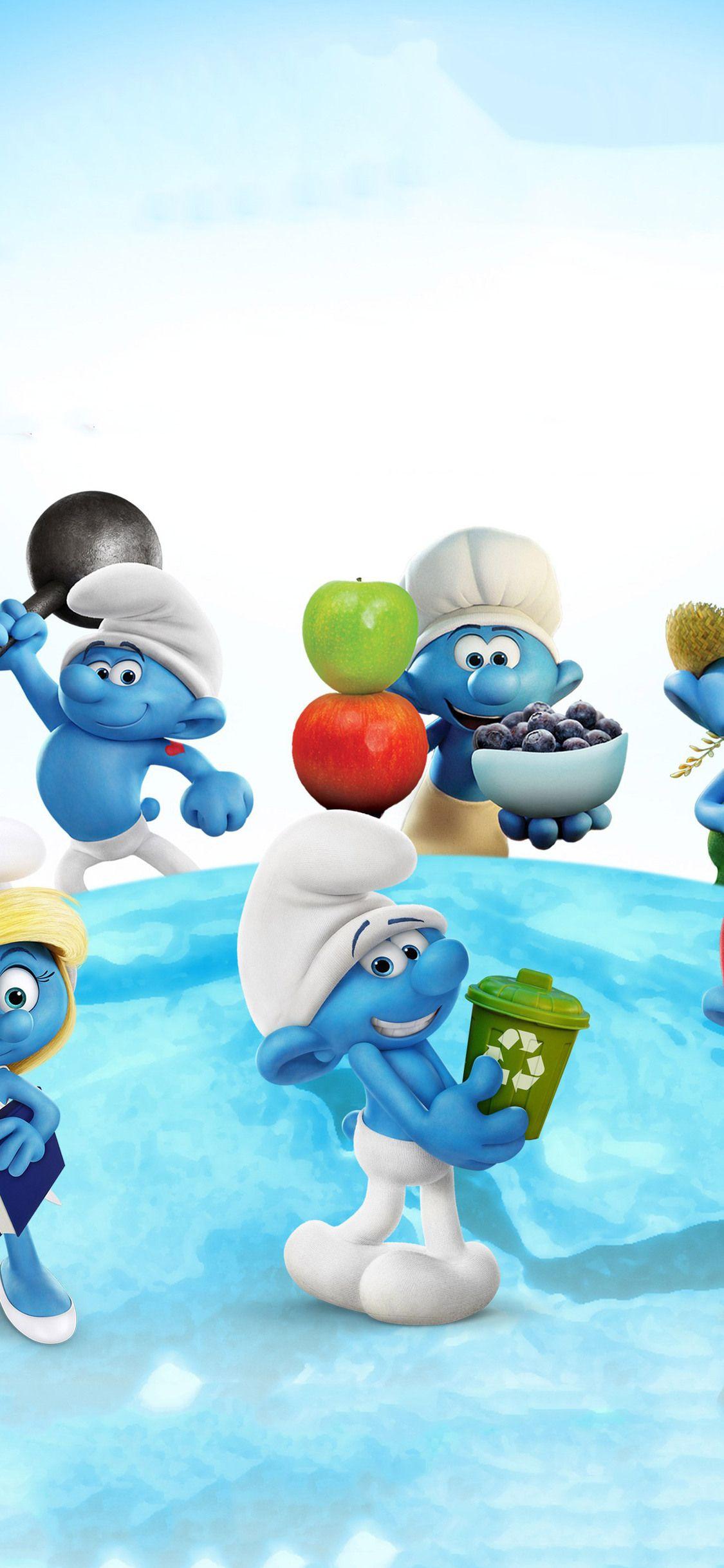 1125x2436 Smurfs The Lost Village Movie iPhone XS, iPhone iPhone X HD 4k Wallpaper, Image, Background, Photo and Picture