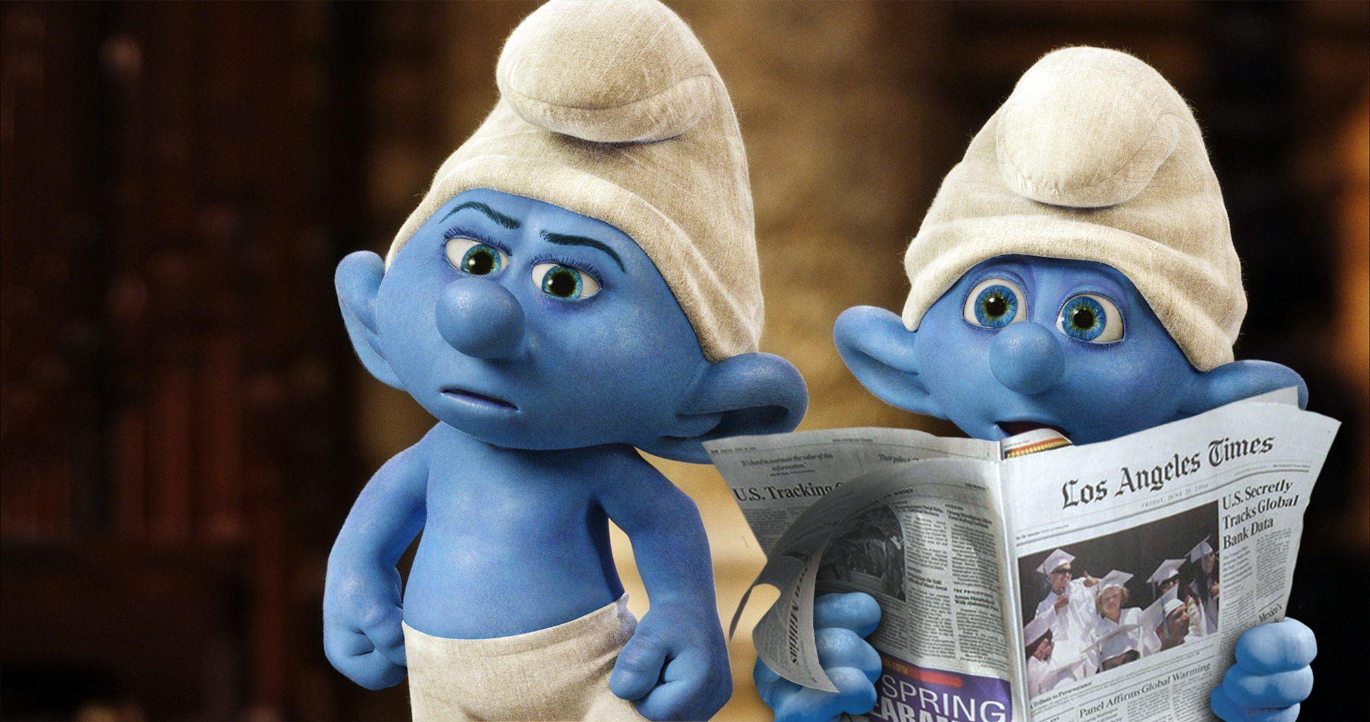 2000x1055 The Smurfs 2 Cartoon HD Image Wallpaper for iPhone 6