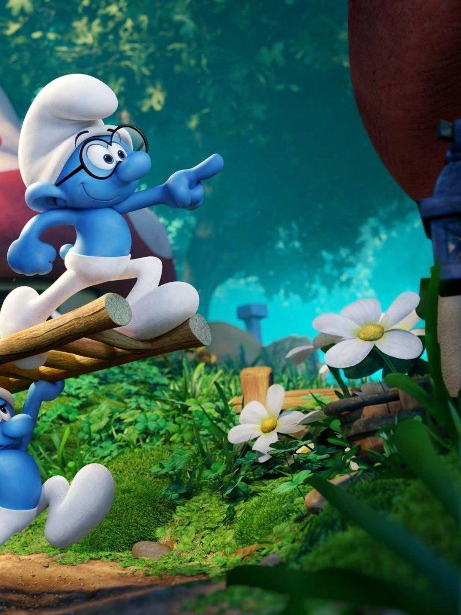 1536x2048 Smurf Background