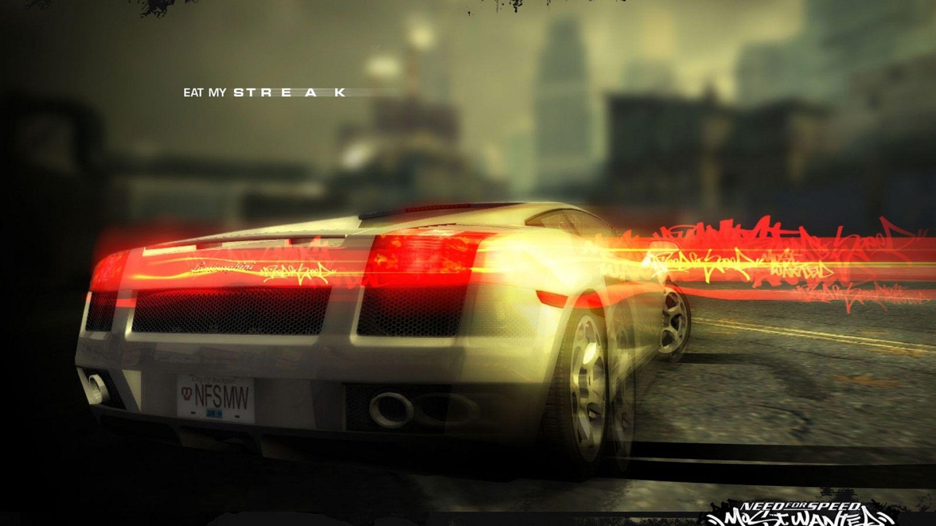 1920x1080 need for speed most wanted lamborghini car light drift road wallpaper